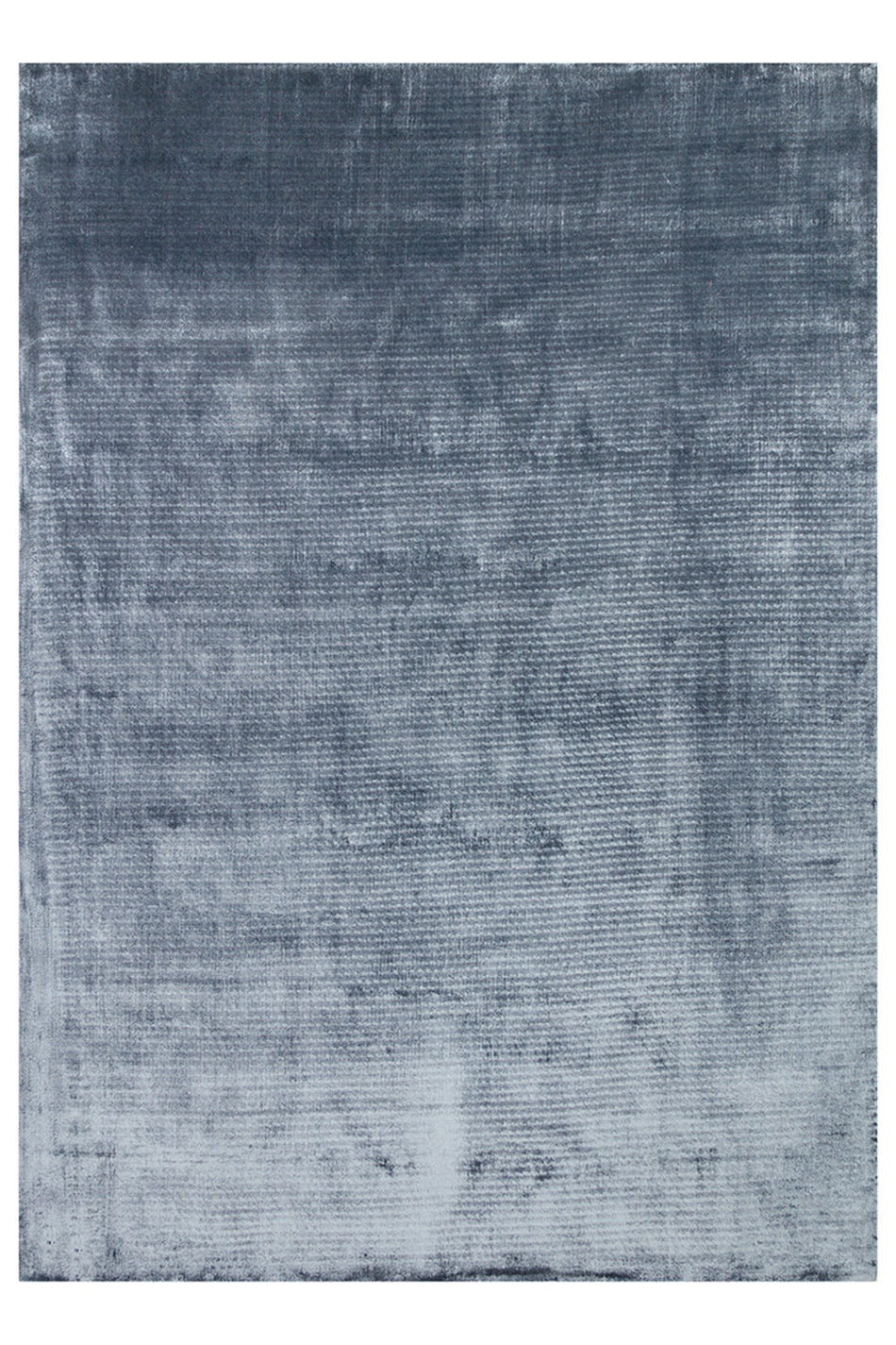 Vog Hali Alure Blue Handwoven Pure Bamboo Rug Luxury Soft Minimalist Modern Living Room and Lounge Rug - MALLTURK