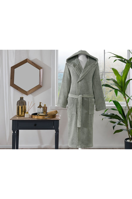 Ozdilek Woven Hooded Bathrobe - MALLTURK