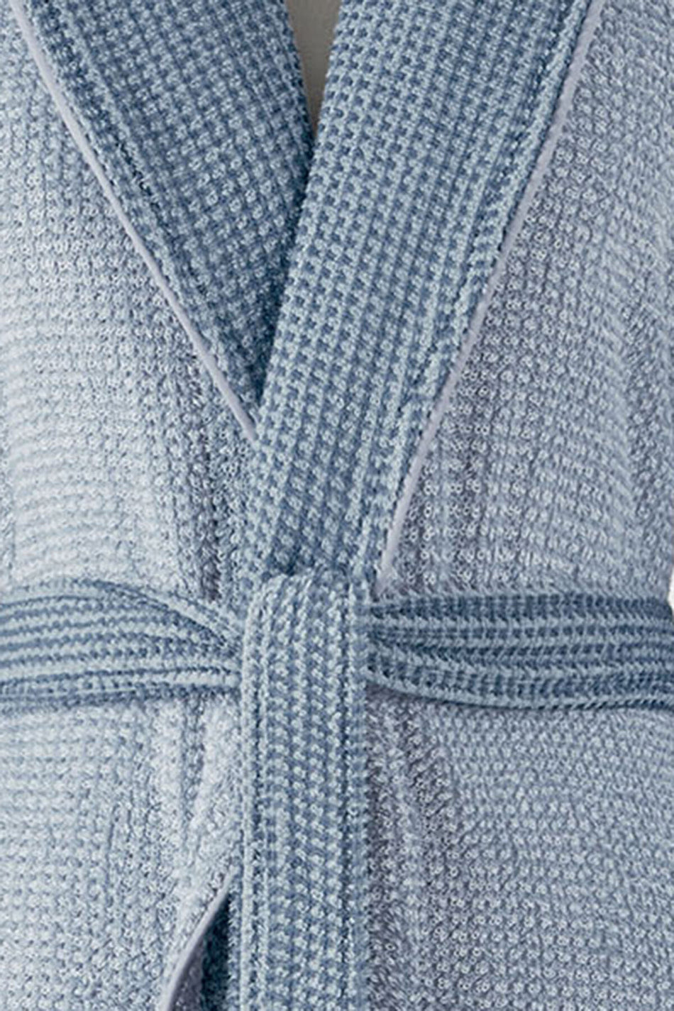 Ozdilek Sadem Organic Plaid Shawl Collar Bathrobe - MALLTURK