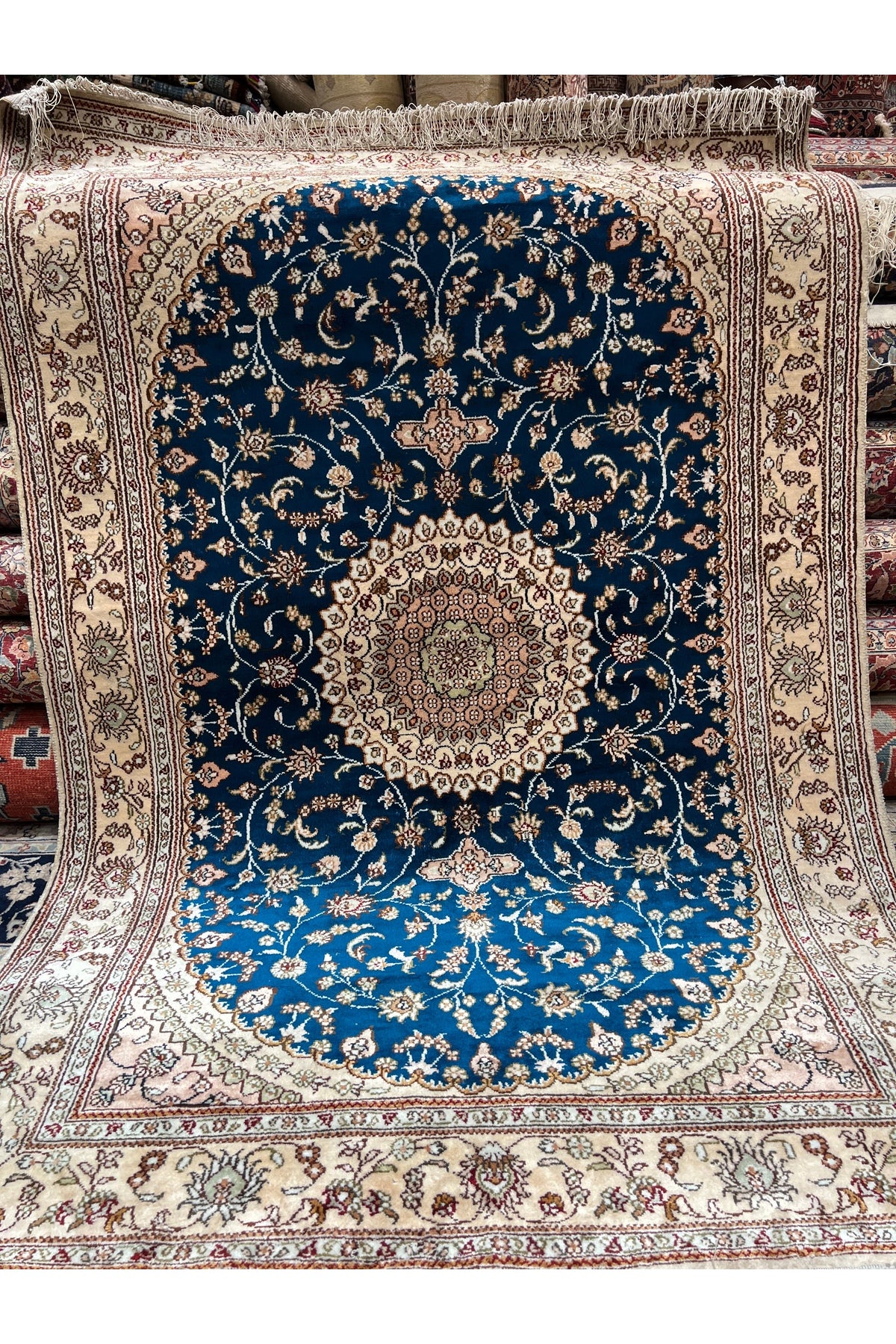 RD RAMAZAN DAG Hand Rug Art Hand-Woven Chinese Silk Rug 1.90x1.20 - MALLTURK