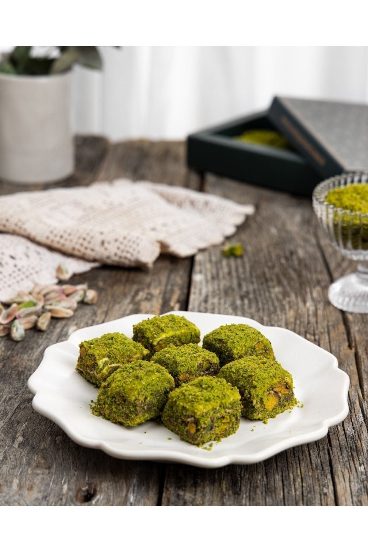 Antep Pazari Pistachio baklava Turkish Delight 300g - MALLTURK