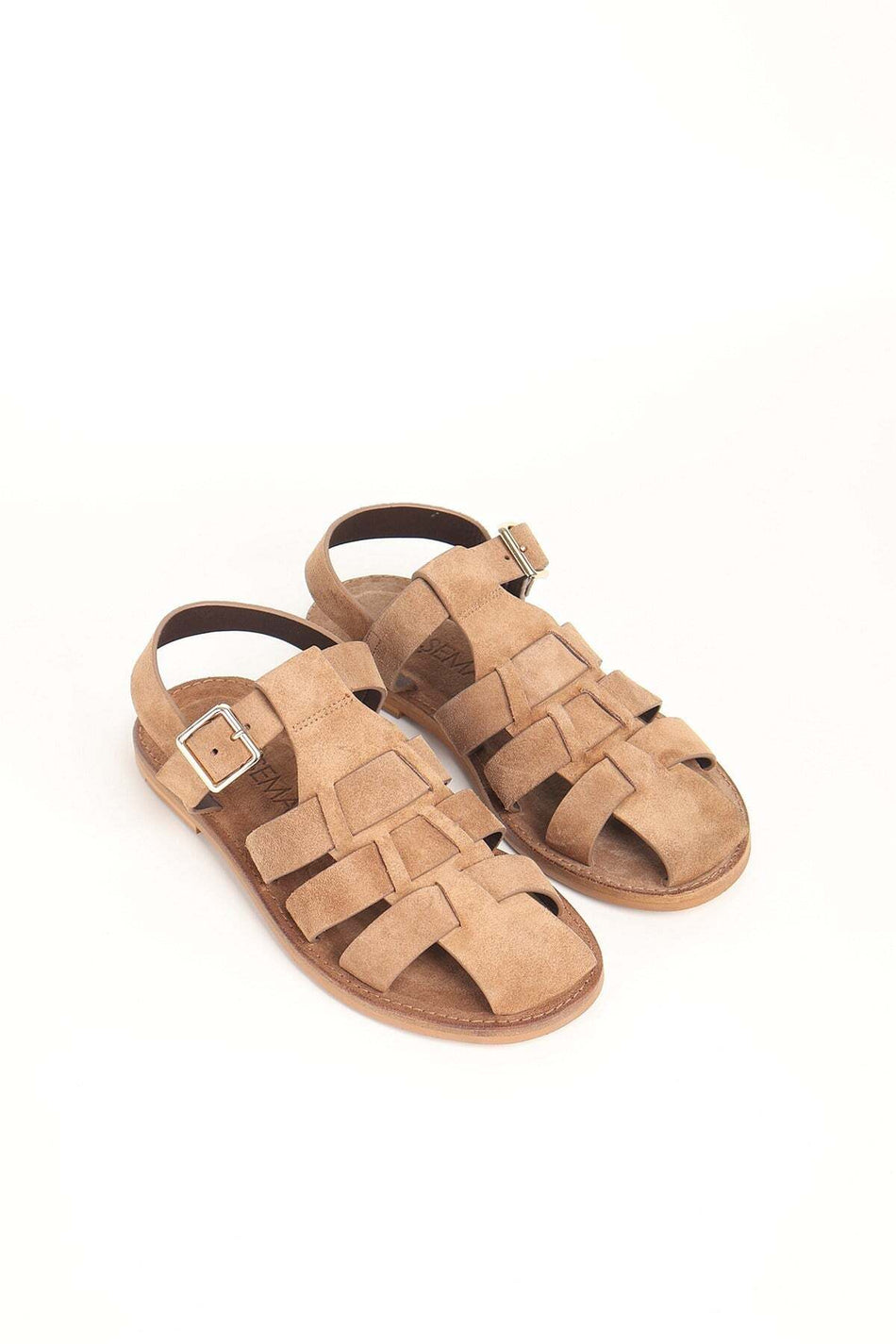 Hasema Tan Color Women's Leather Sandals 262000