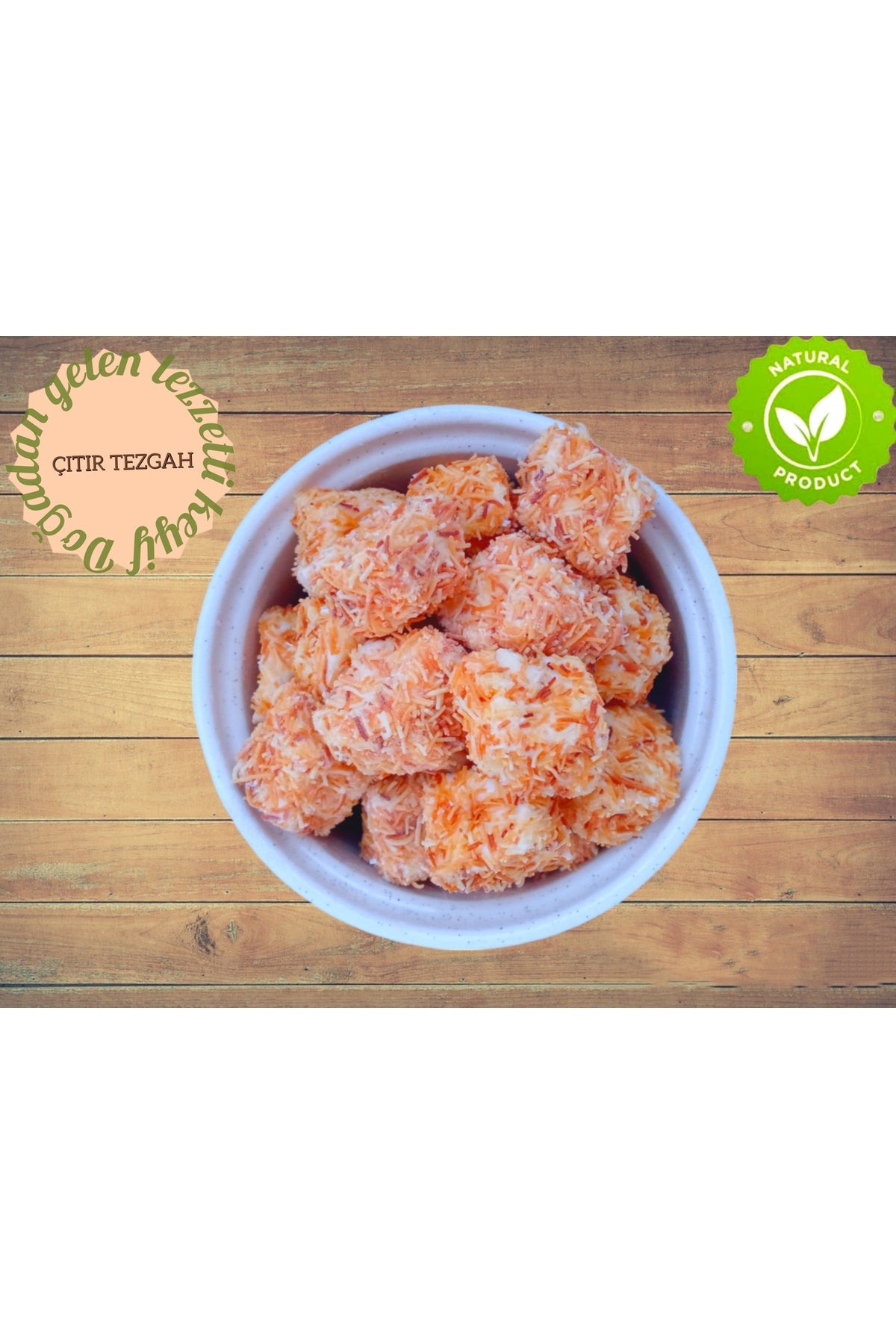 CITIR TEZGAH Kadayif Double Roasted Peanut Cream Flavored Mini Turkish Delight 500gr - MALLTURK