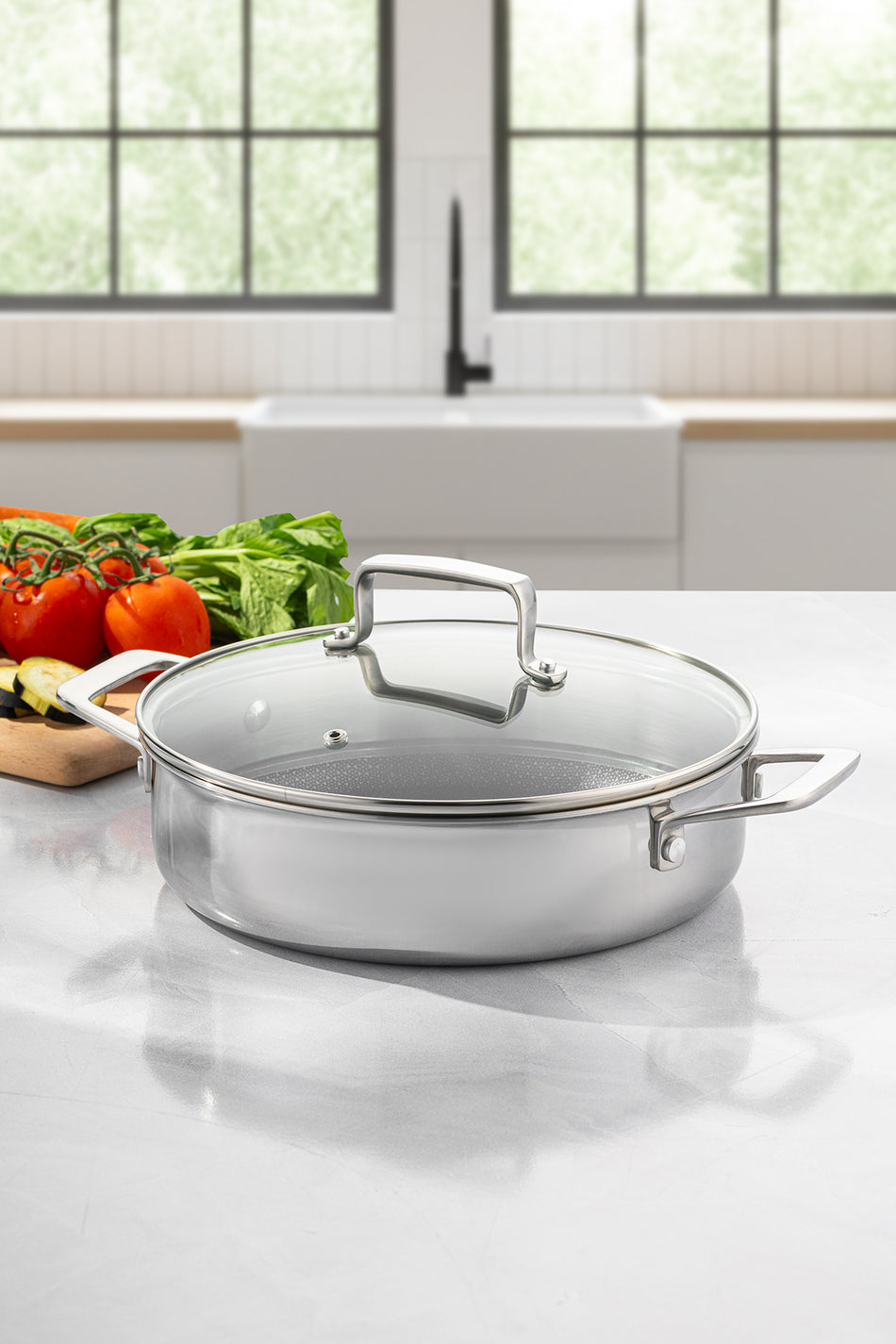 Emsan Pro Tri Ply Saute Pan - MALLTURK