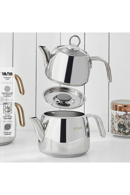 Emsan Soft Midi induction Base Teapot Set 1.0-1.8Lt - MALLTURK