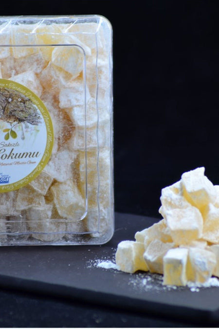 IMREN alacati tatlicisi sakizlim sakizlim Mastic Flavored Turkish Delight 450gr - MALLTURK