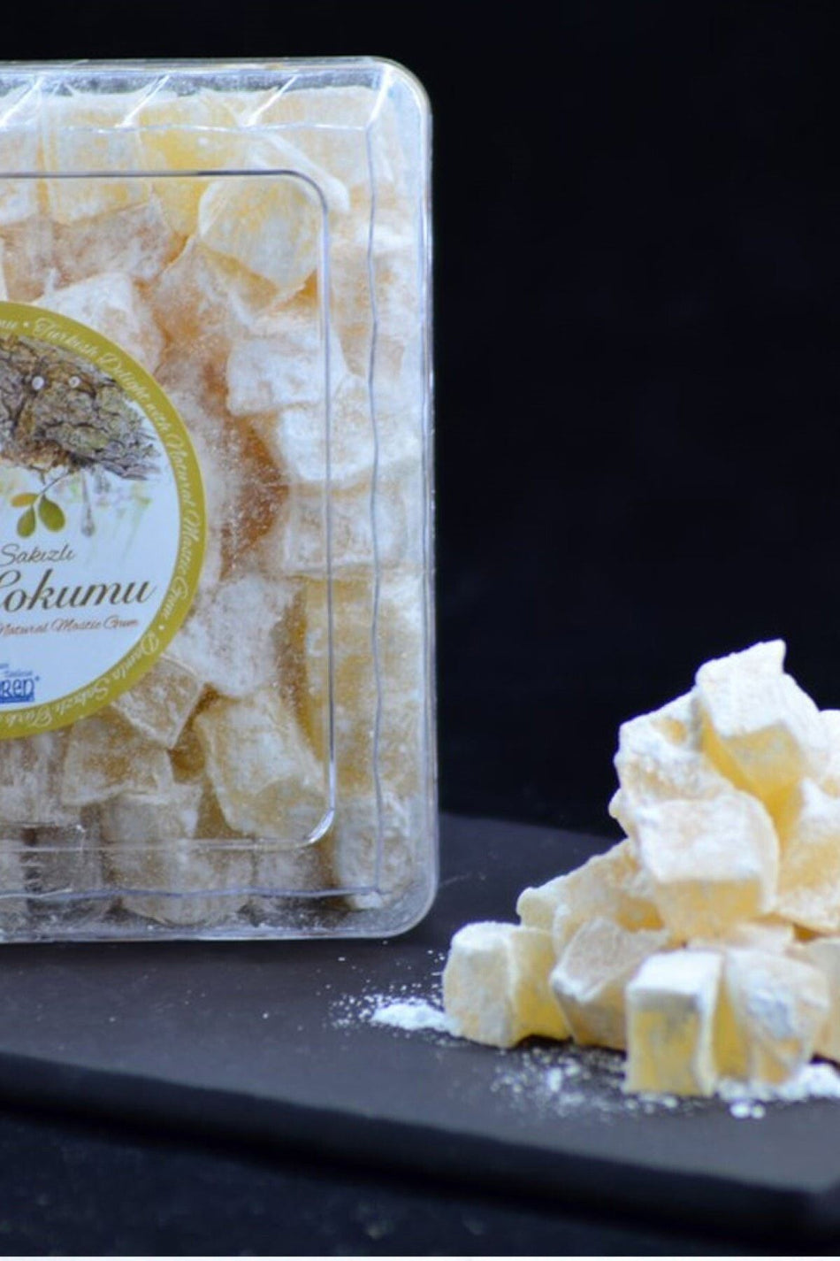 IMREN alacati tatlicisi sakizlim sakizlim Mastic Flavored Turkish Delight 450gr - MALLTURK