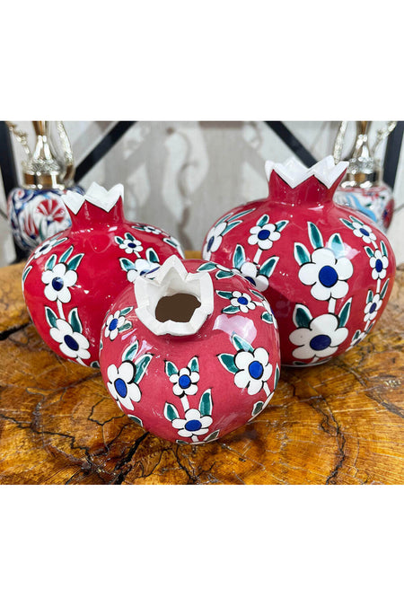 Cini Evi Red Background Tree of Life Pomegranate Set - MALLTURK