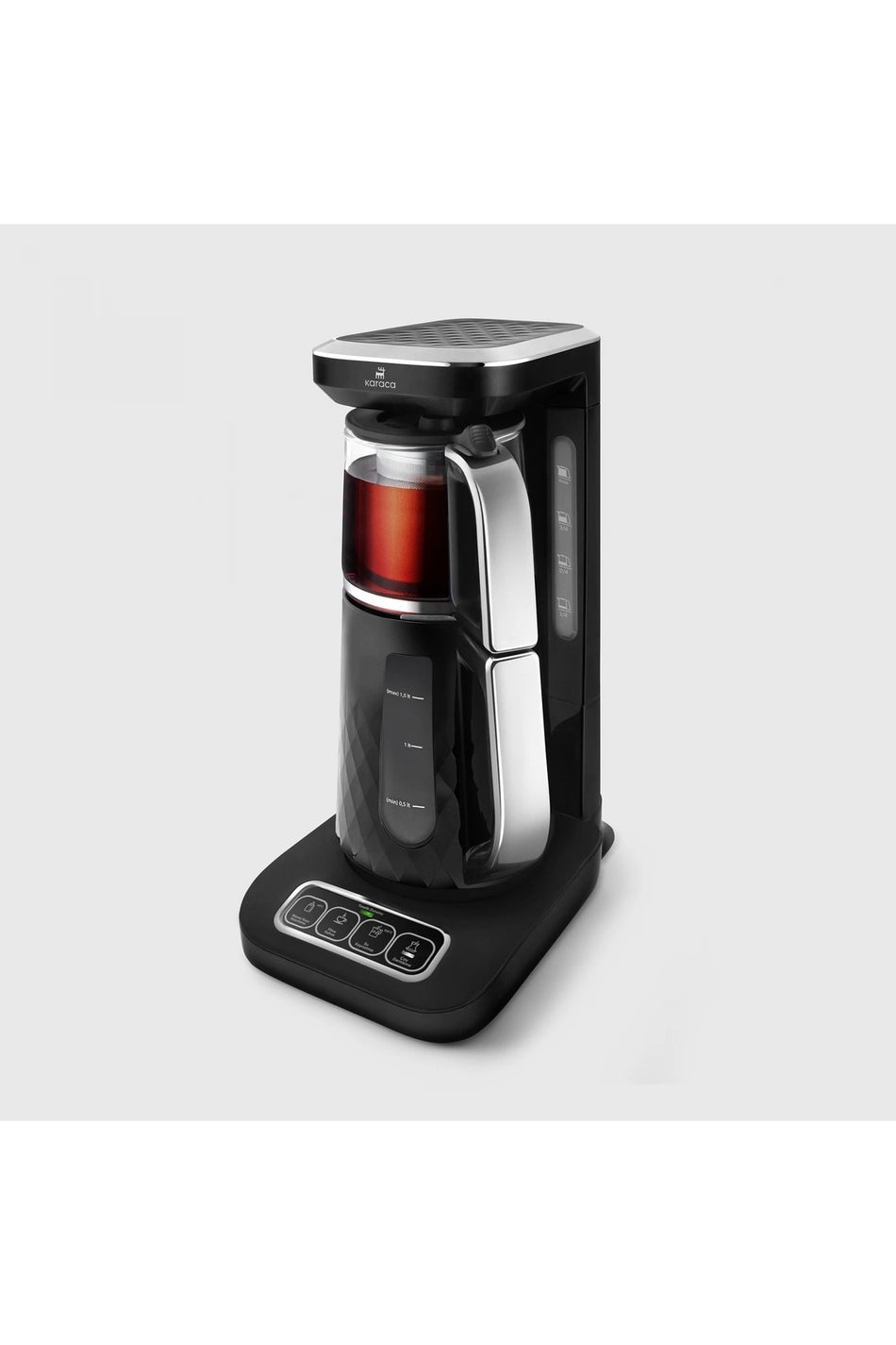 Karaca Pro Quartz 4-in-1 Automatic Tea Maker, Talking Water Kettle and Filter Coffee Machine 2500W - MALLTURK