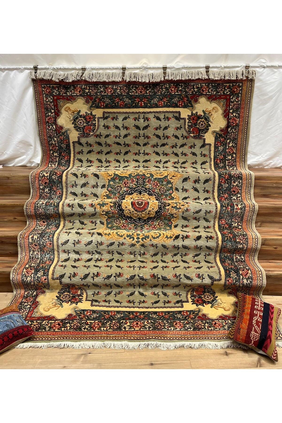 SIRVAN Rug Hand-Woven Hereke Rug - 304 x 209 - MALLTURK