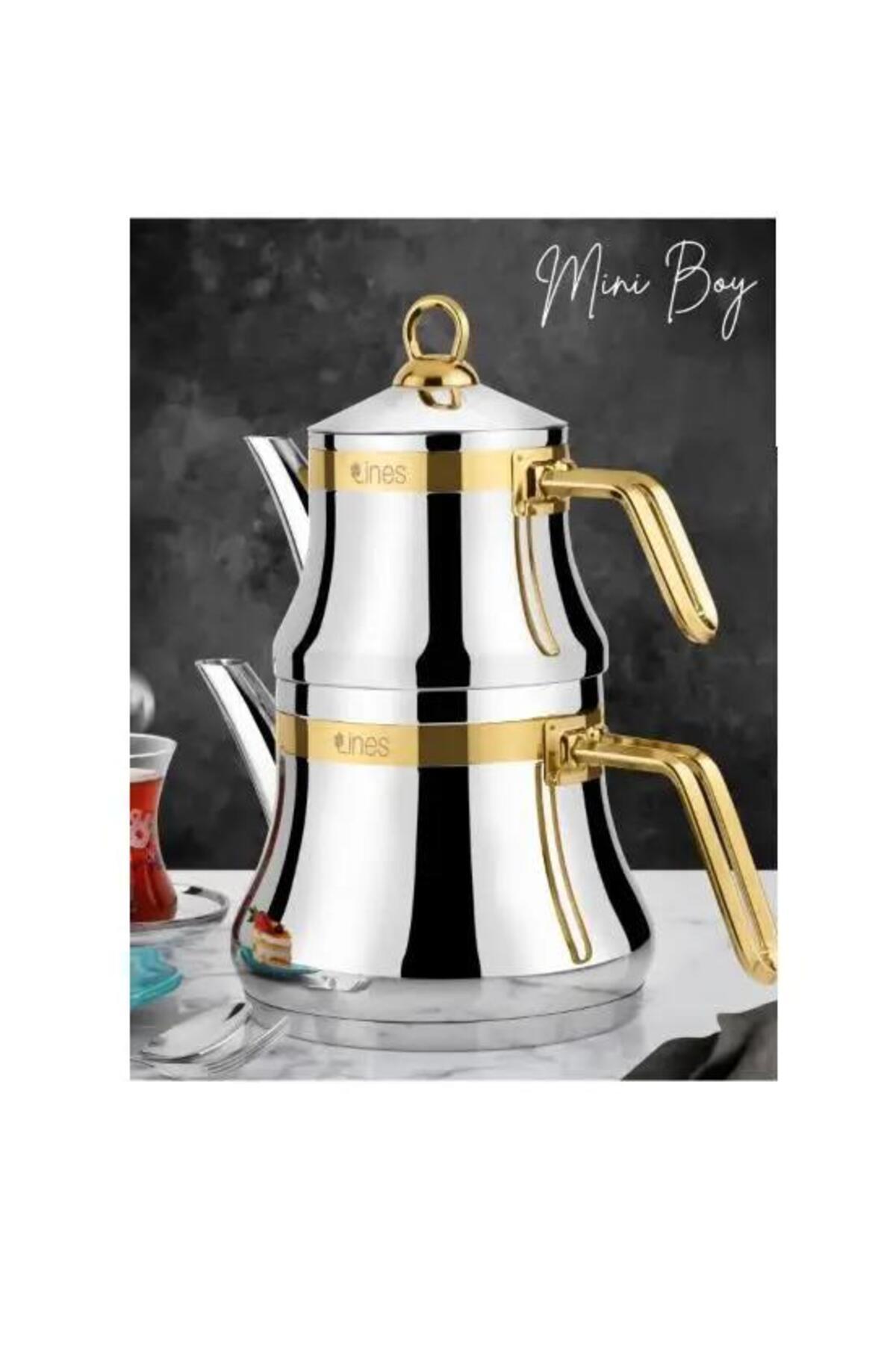 Lines NAZ TEAPOT WiTH GOLD BELT, SiZE 2 (MiNi) - MALLTURK