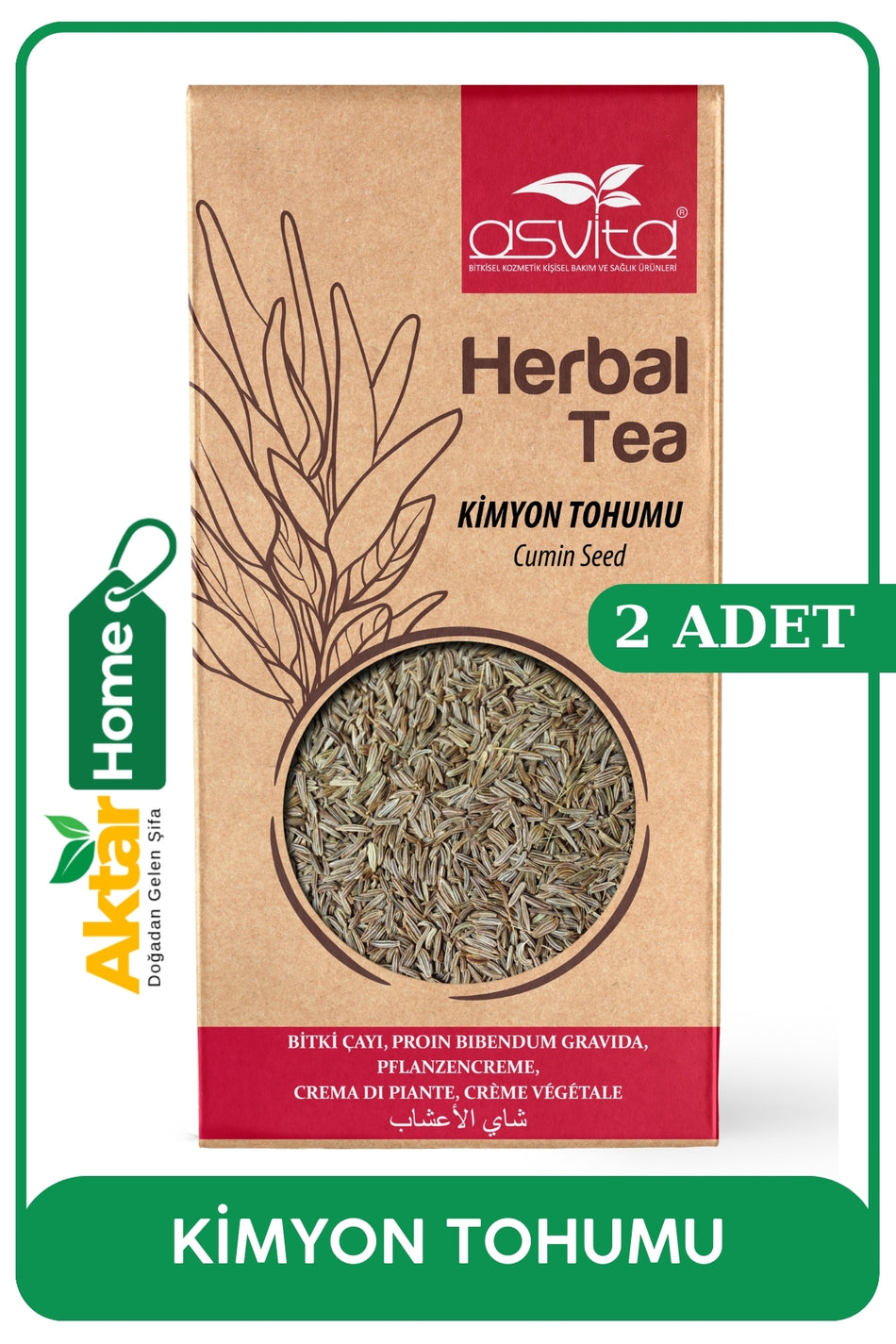ASVITA ASVITA semi di cumino 2x100 g