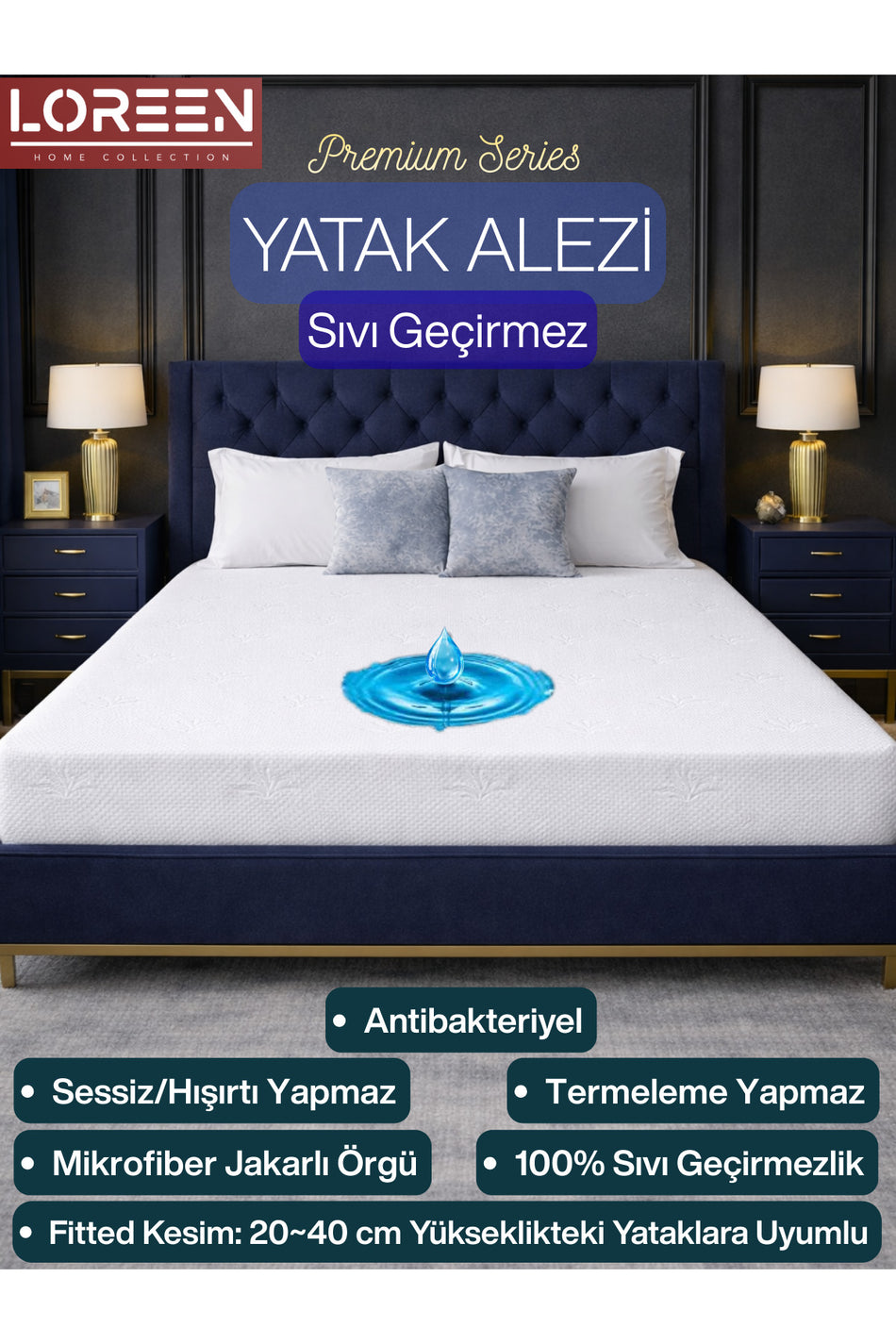 LOREEN HOME Orme Mattress Protector - MALLTURK