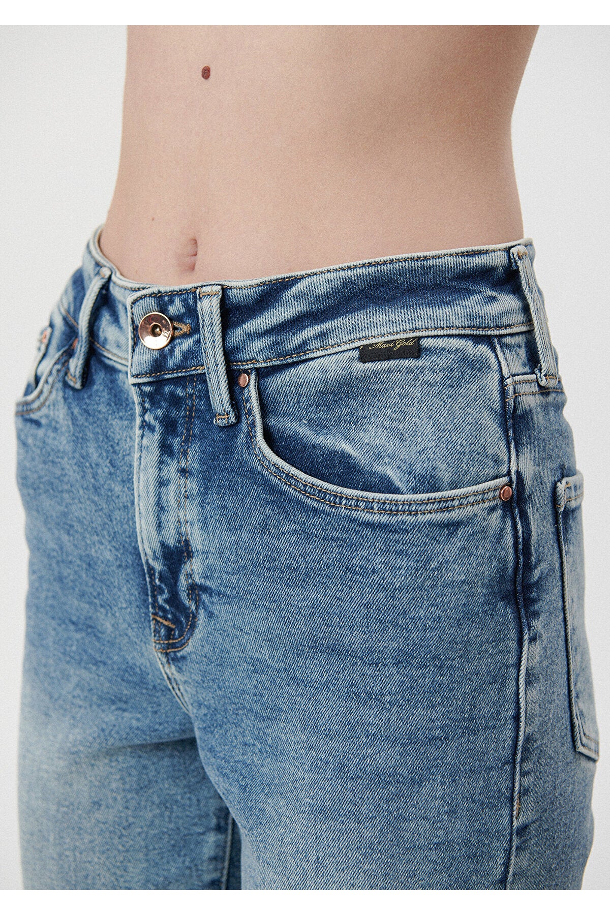Mavi Cindy Shaded Gold Shape Jeans 100277-84421 - MALLTURK
