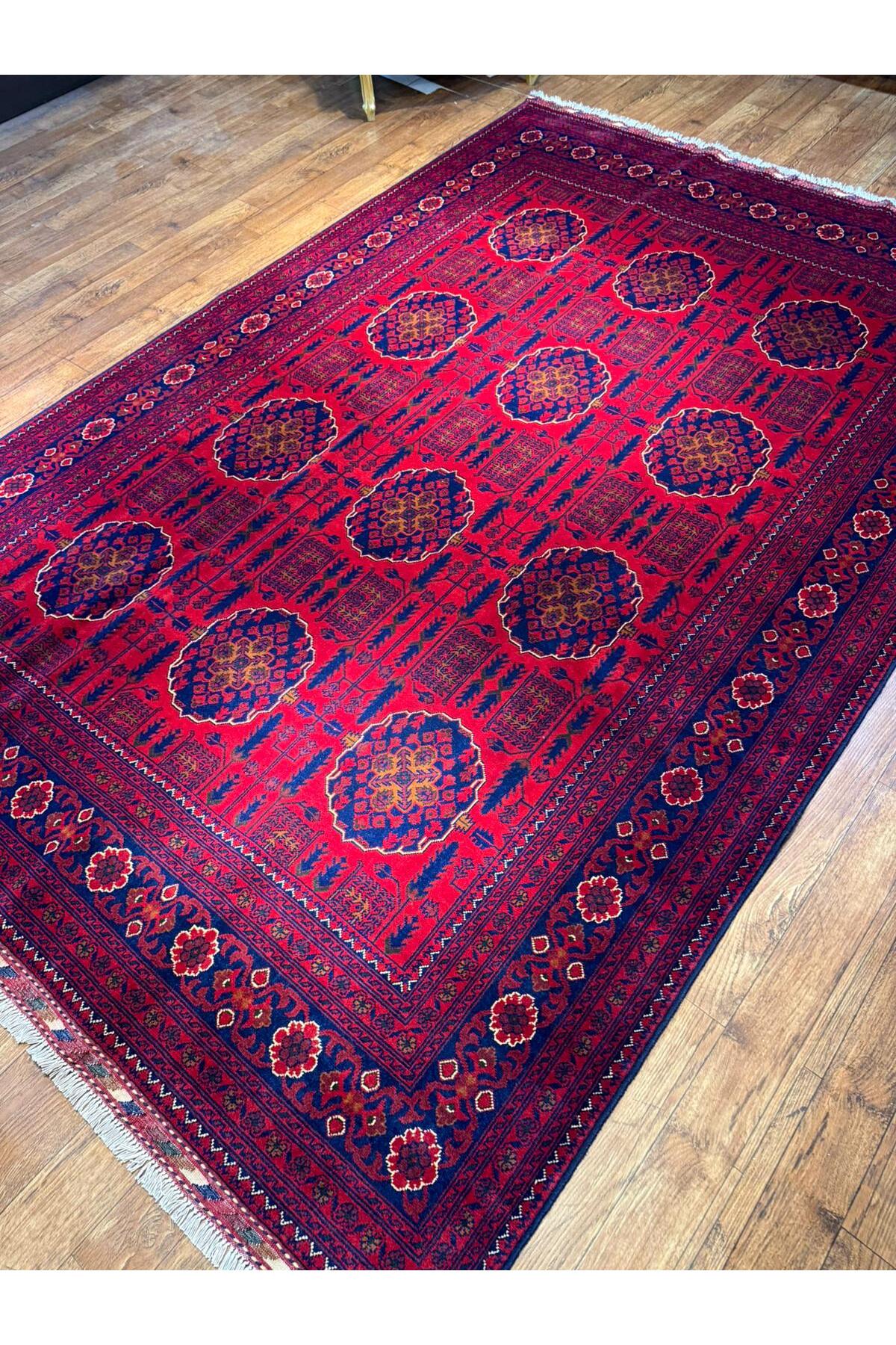 Wool Hand-Woven Afghan Rug