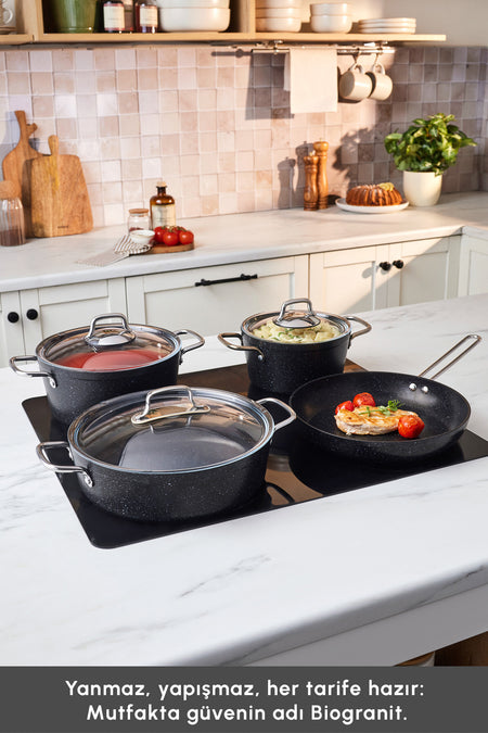 Emsan Biogranit Defne 7 Piece Cookware Set - MALLTURK