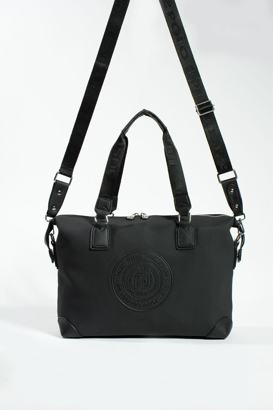Just Polo Black Women's Hand and Shoulder Bag, Large SIZE - MALLTURK