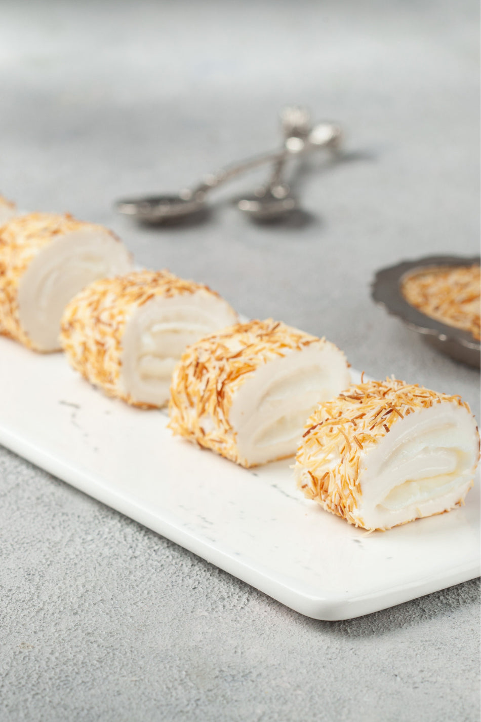 Husrevzade Cream Flavored Turkish Delight tel Kadayif 500 g