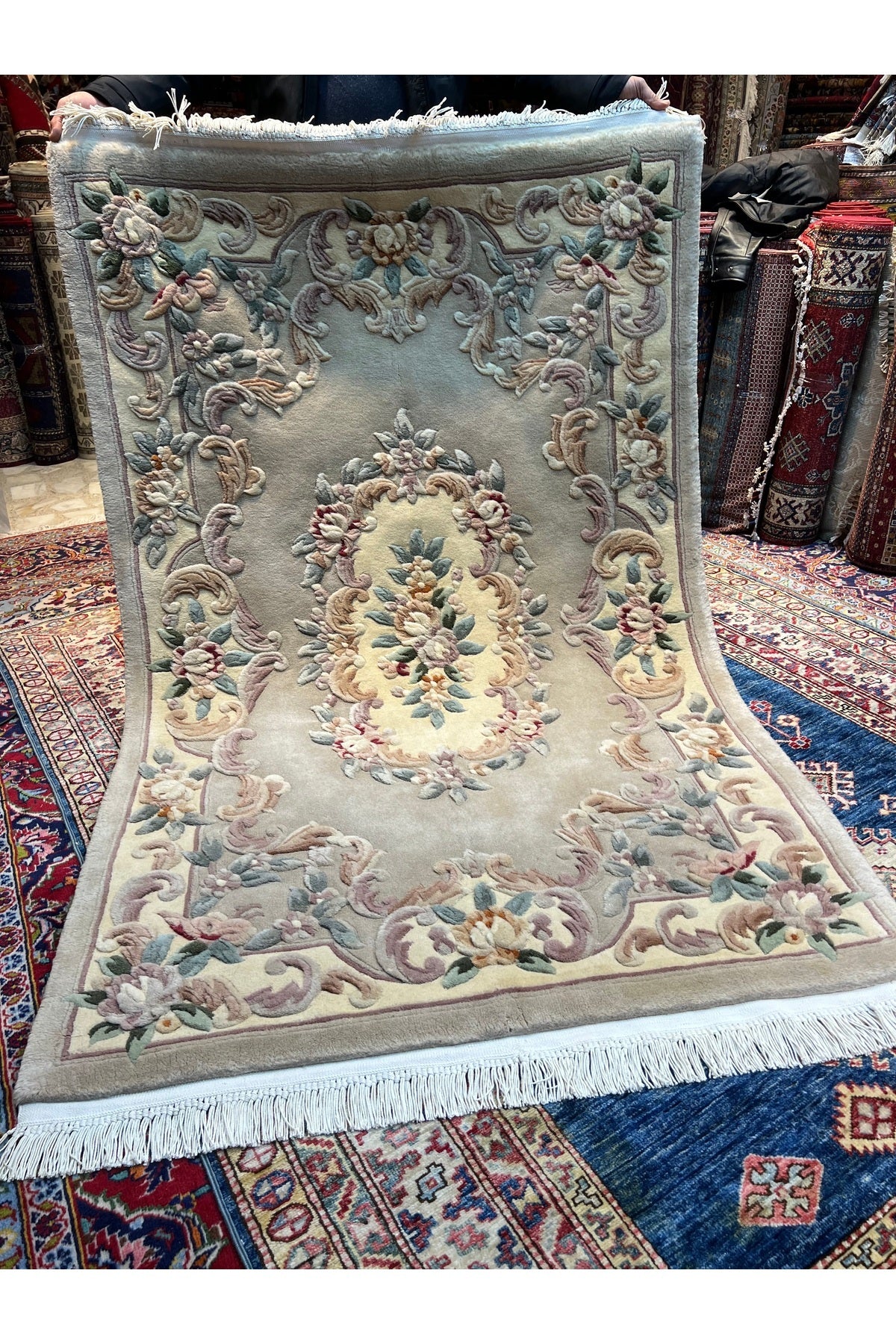 RD RAMAZAN DAG Hand Rug Art Hand-Woven Embossed Chinese Rug Premium Quality Size 190x120