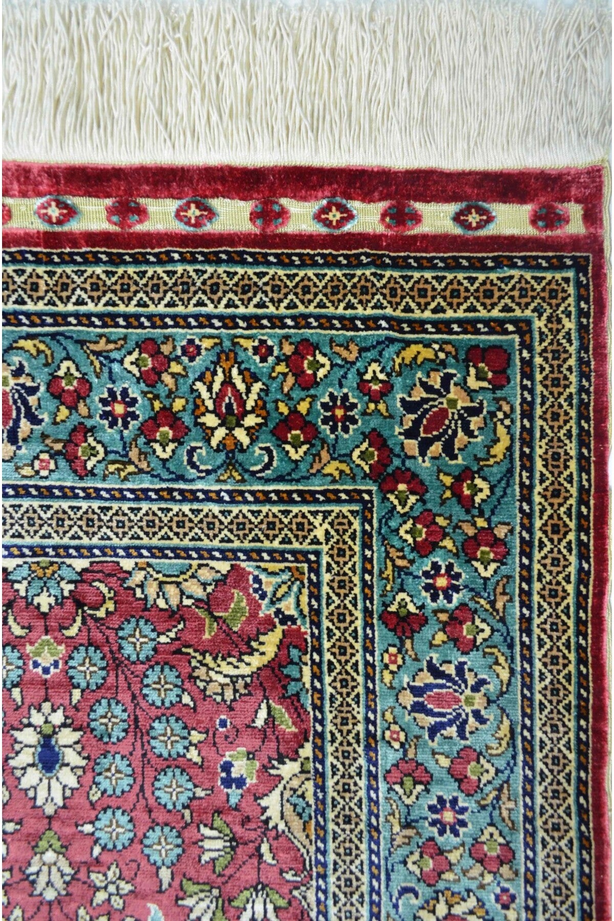 Handmade Pure Silk Hand-Woven Kayseri Rug Runner 73x215 cm (1.57 m2) - MALLTURK