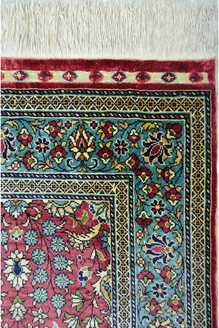 Handmade Pure Silk Hand-Woven Kayseri Rug Runner 73x215 cm (1.57 m2) - MALLTURK
