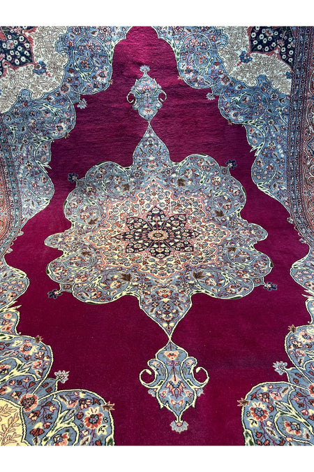 RD RAMAZAN DAG Hand Rug Art Hand-Woven Ladik Konya Kaplan Rug Premium Quality Collector Piece Size 354x252 - MALLTURK