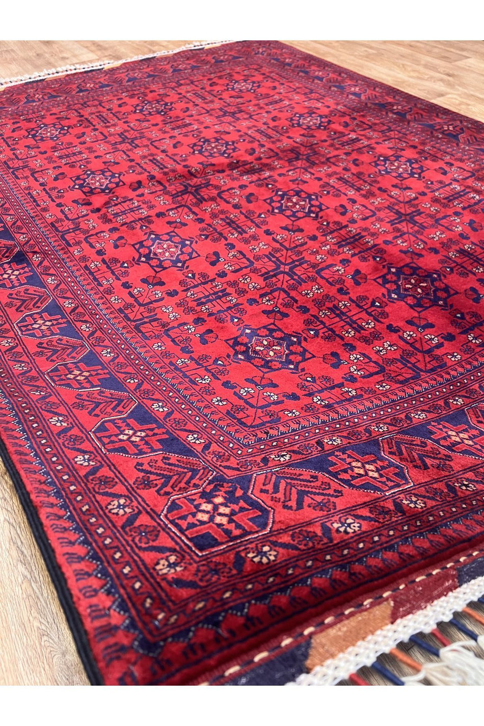 Turkmen Rug Hand-Woven Bilicik Afghan Rug Oriental Modern and Historic Rug - Washable -Non-Slip