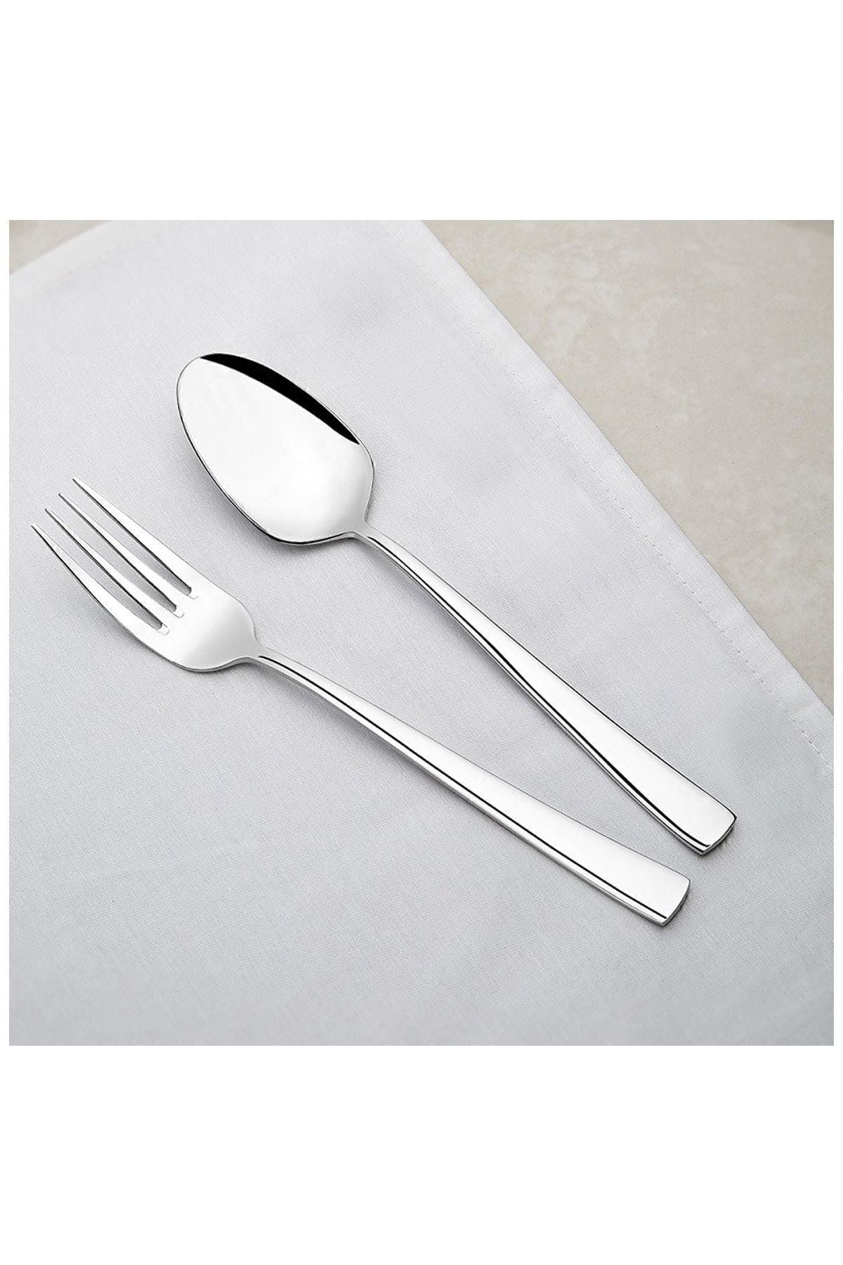 Nehir deniz 30 Piece Fork Spoon Set bicaksiz - MALLTURK