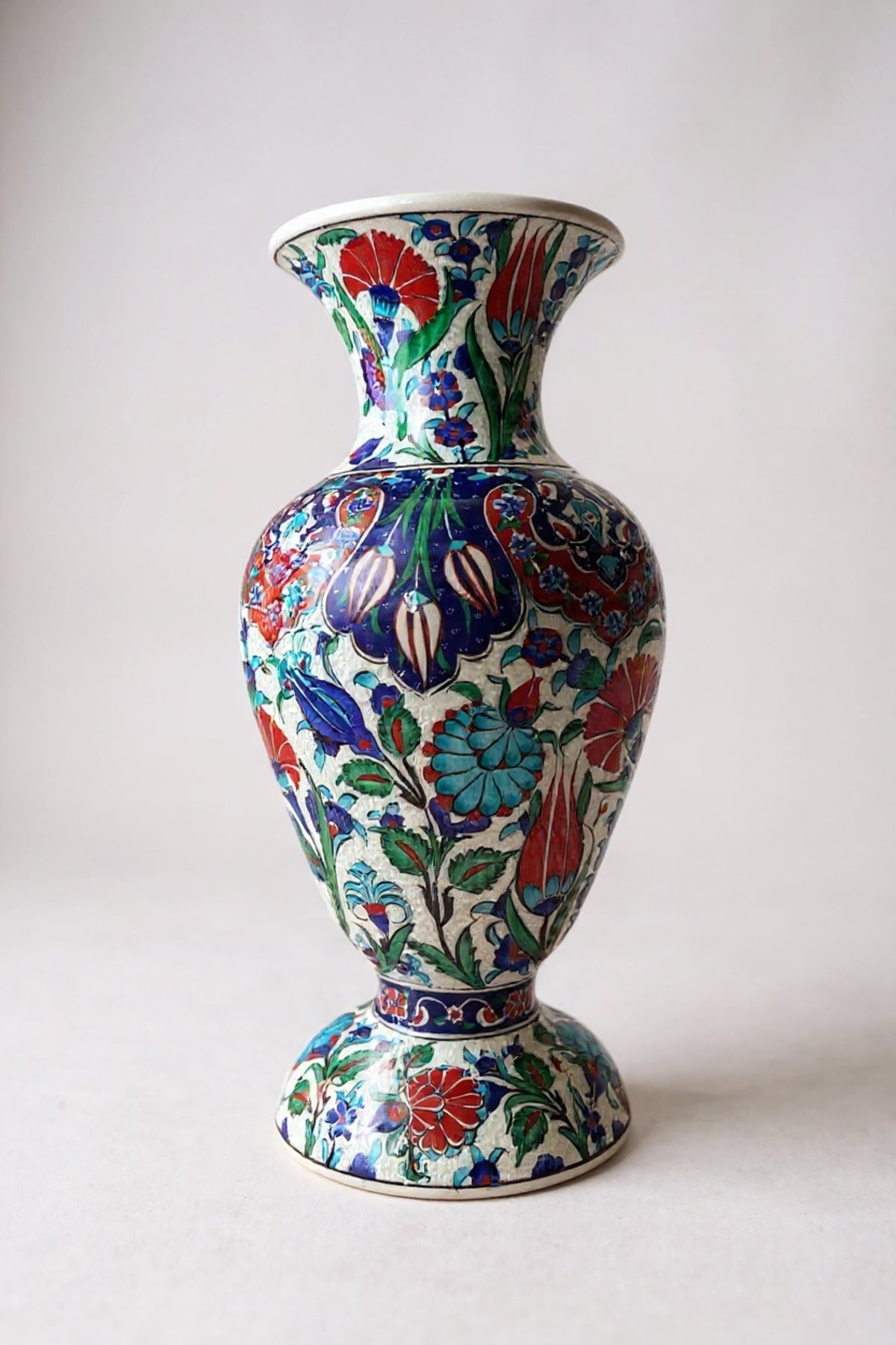 STORESZA Handmade Special Sable Craftsmanship 50cm Alhambra Ceramic Vase (Classic Color) - MALLTURK