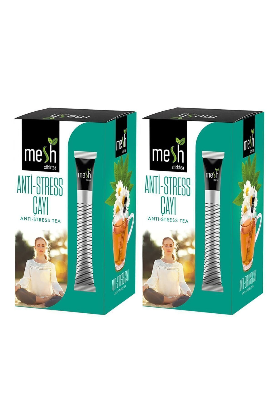 Mesh Stick Passionflower Relaxing Chamomile Tea Anti-stress Herbal Tea 2 Packs in 1