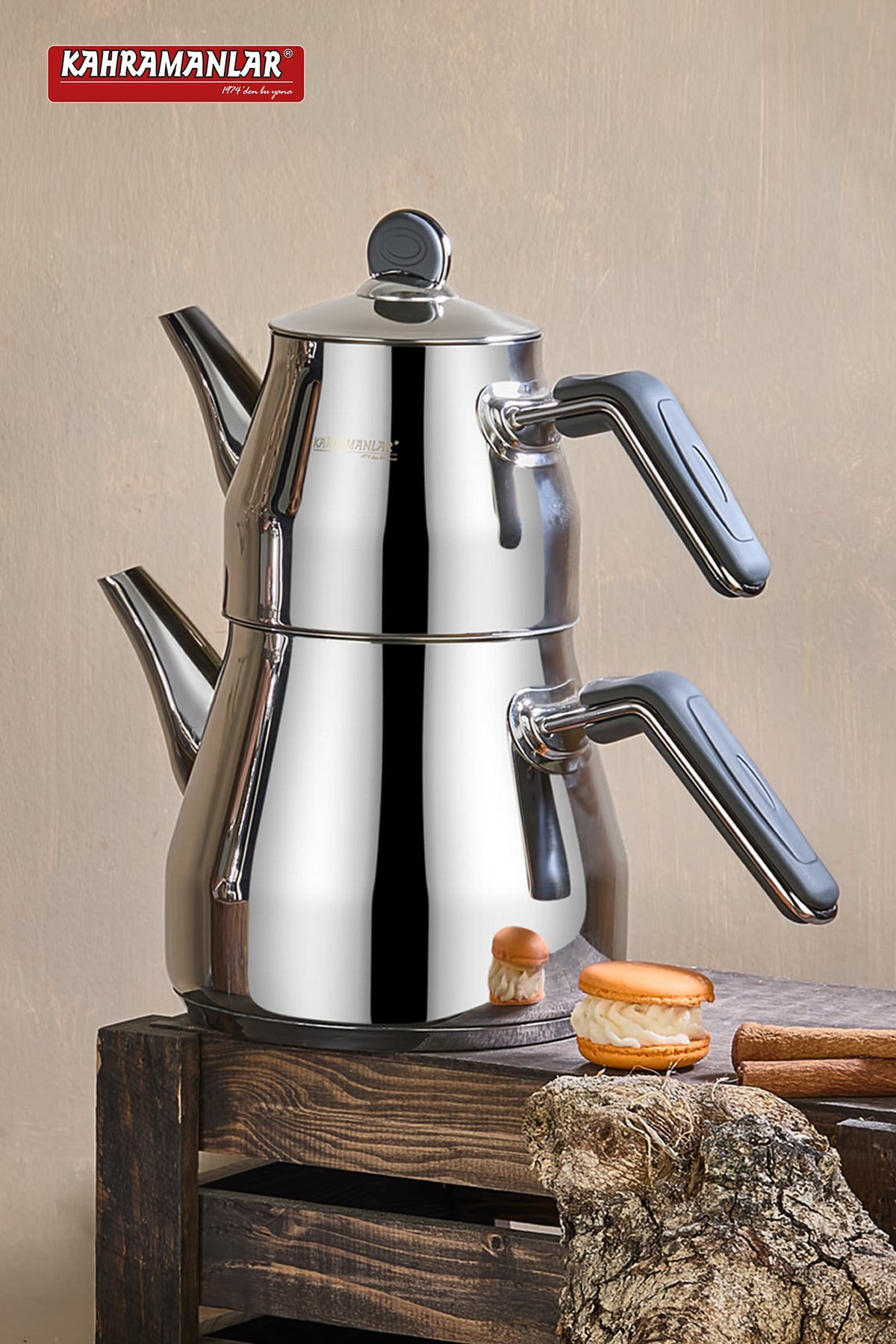 Kahramanlar Prism Teapot Set, Medium Size, 3.4 LT - MALLTURK