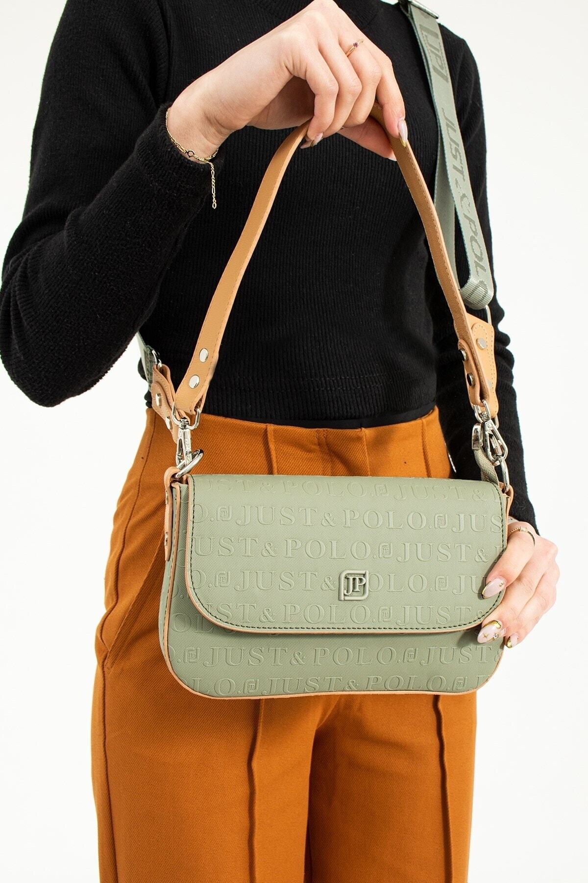 Just Polo Women's Shoulder Bag Color Green - MALLTURK