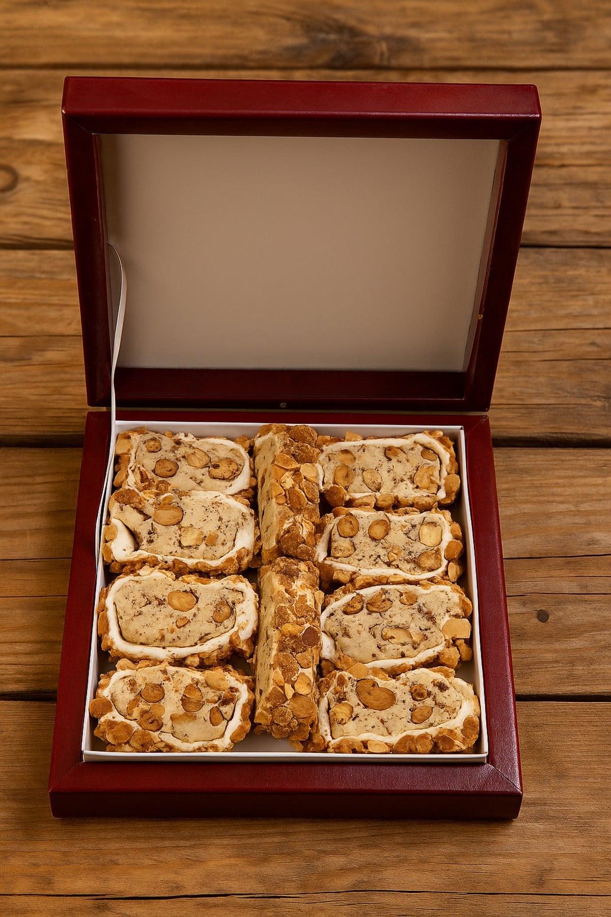BAZAAR 4 Almond lux Rolled Turkish Delight 600gr - MALLTURK