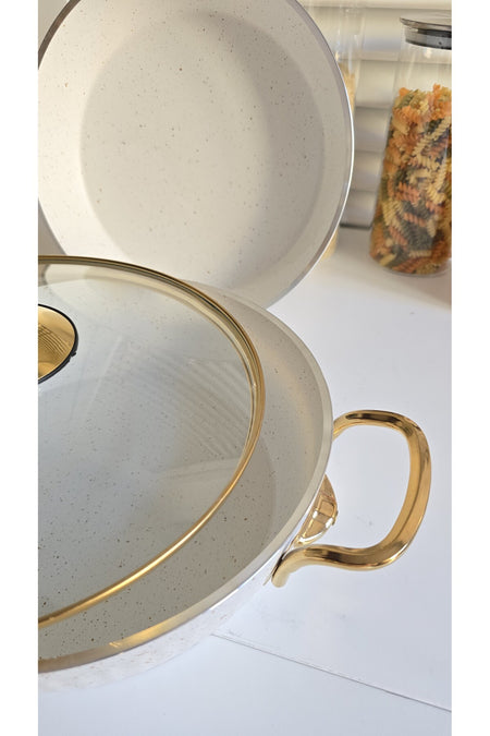 Lines Granite 2li Cookware Set (26 Basik-26 Frying Pan) Serisi
