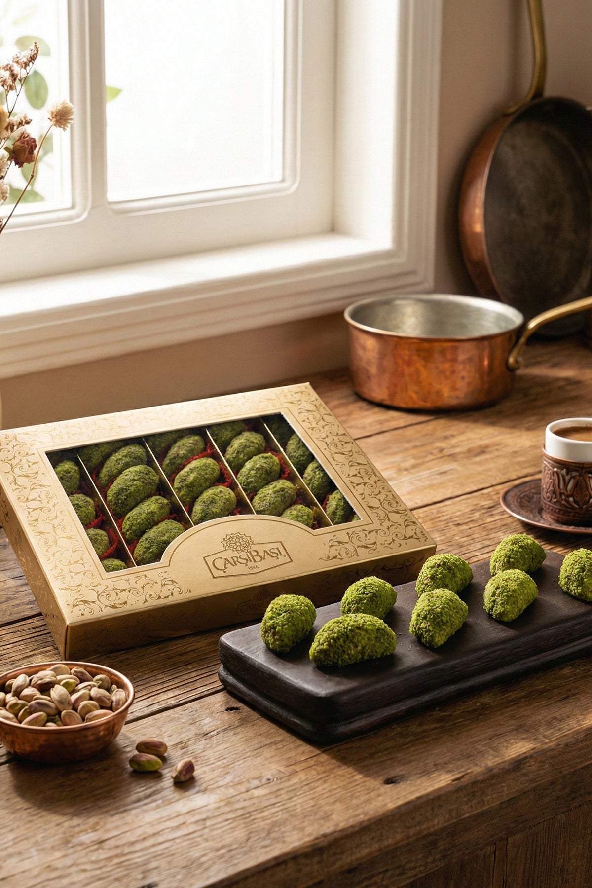 carsibasi Pistachio ruyasi Pistachio manti Turkish Delight 600 g - MALLTURK