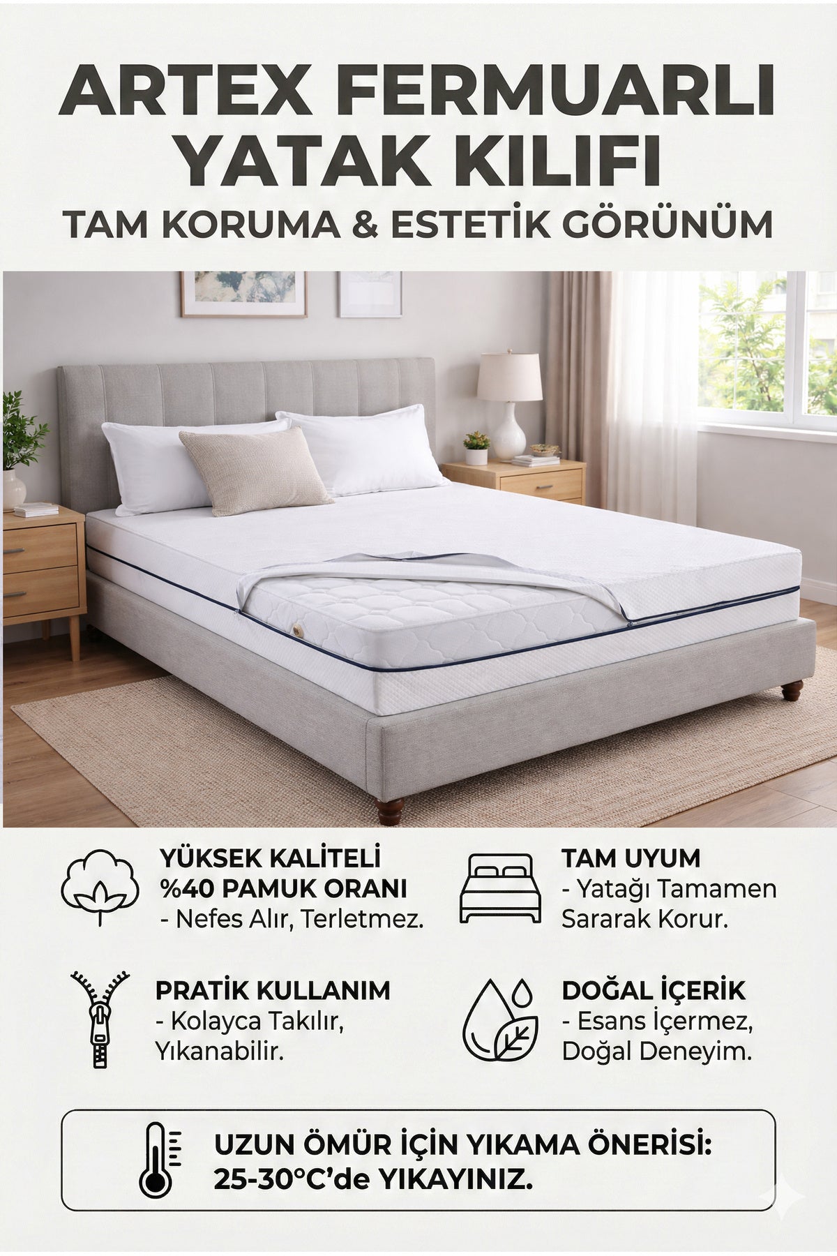 Artex Kilif Mattress Protector - MALLTURK