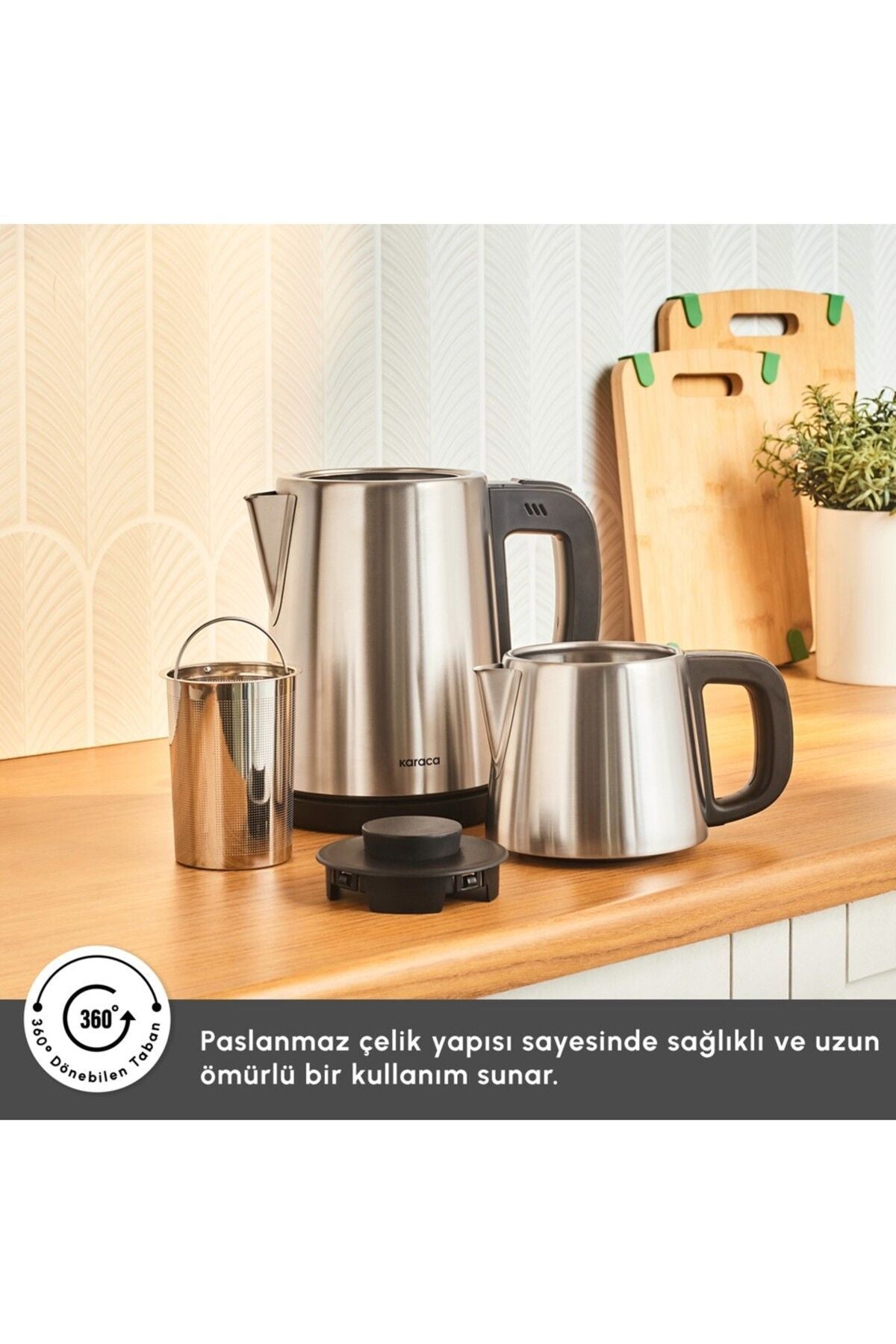 Karaca Gastro Tea Maker Cool Gray - MALLTURK