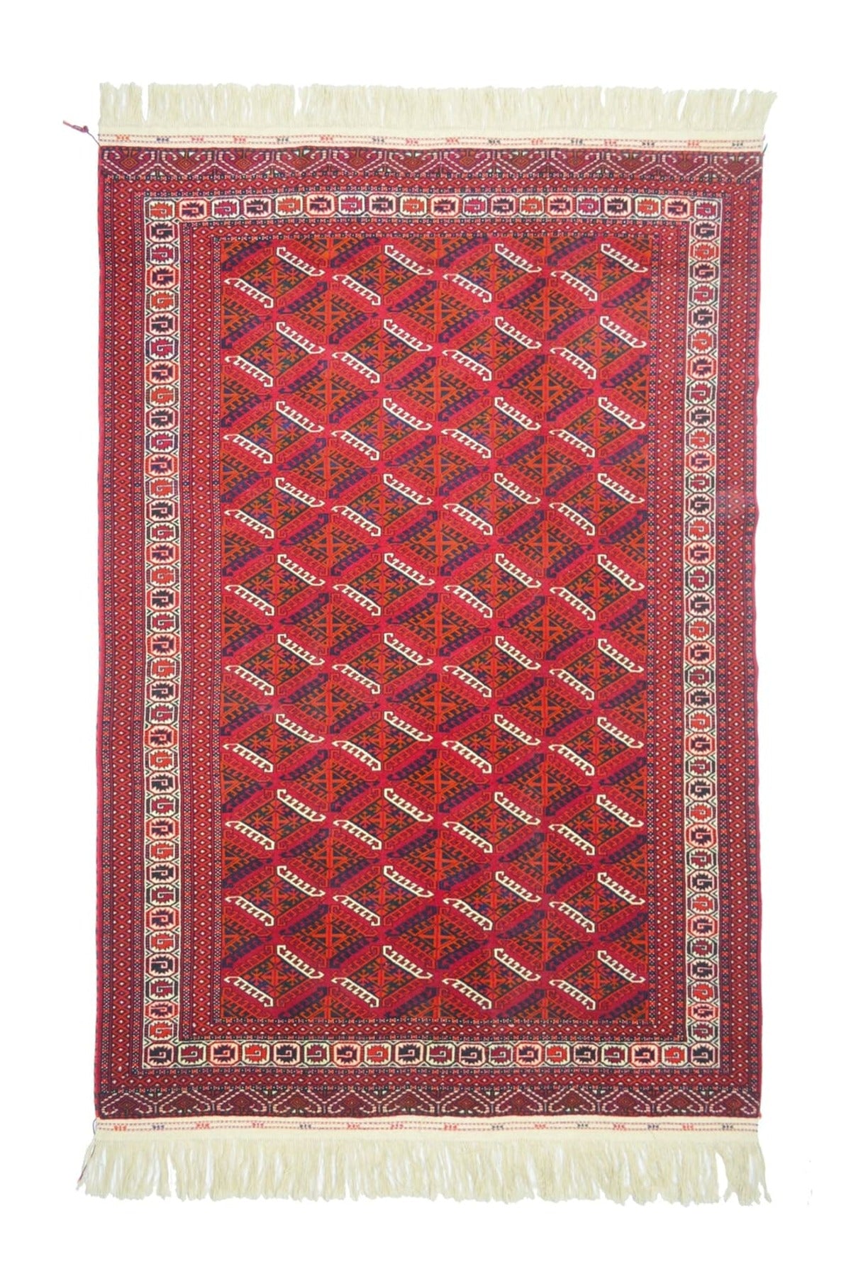 KilimCo. Hand-Woven Traditional Turkmen Buhara Rug 168x247 cm (4.15 m2)