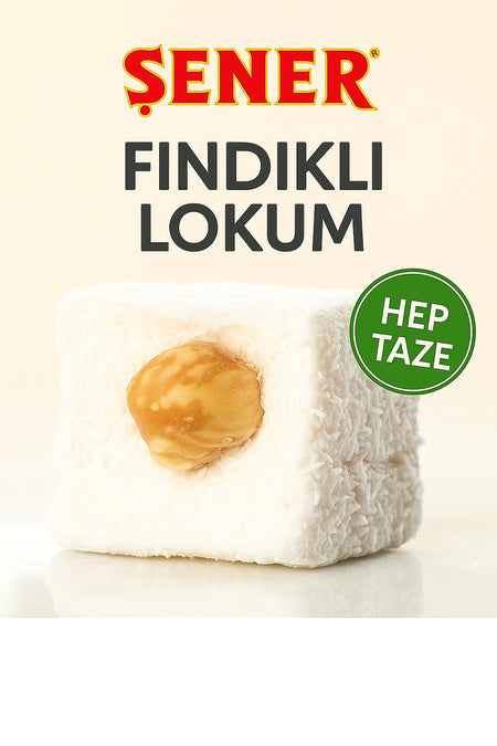 Sener Glucose Free Turkish Delight Hazelnut Turkish Delight 3 kg - MALLTURK