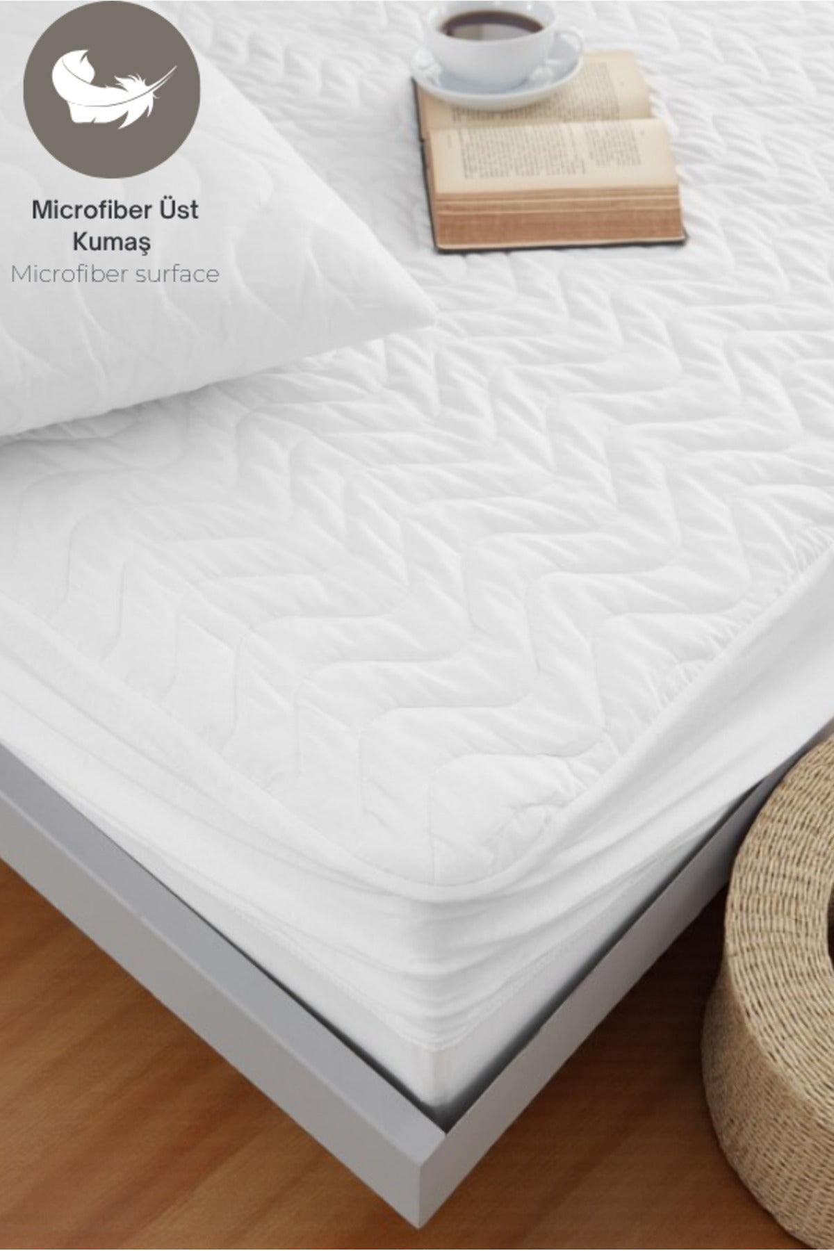 VESSINOHOME Waterproof Microfiber Quilted Fitted Mattress Pad - MALLTURK