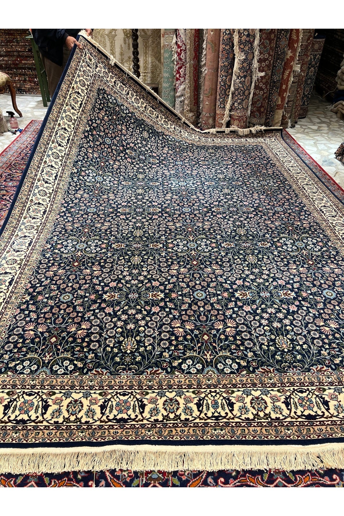 RD RAMAZAN DAG Hand Rug Art Hand-Woven Yerli Hereke Rug Premium Quality Magnificent Eserler - MALLTURK