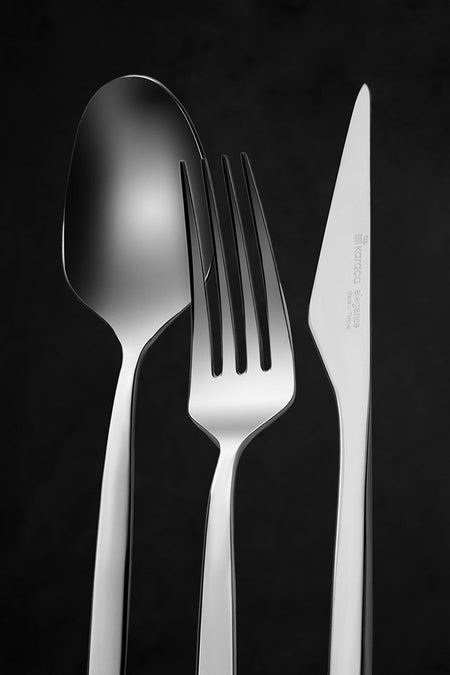 Karaca thor elegance 316 Steel 84 Piece 12 Place Setting Flatware Set - MALLTURK