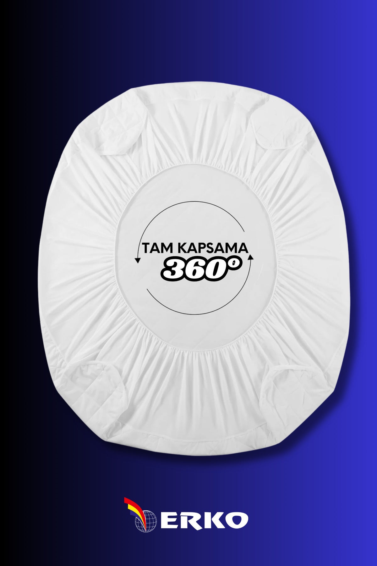 Erko Dort Mevsim Waterproof Cotton Fitted Mattress Protector - MALLTURK