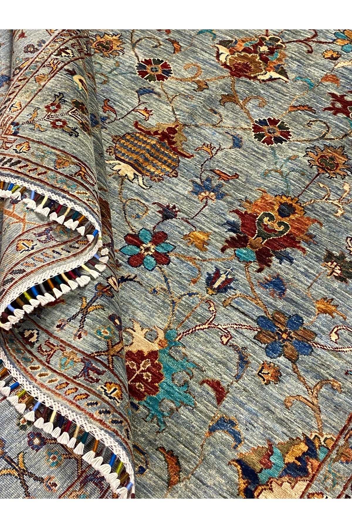 fethiyehalikilim Hand-Woven afgan buz mavisi sultani Rug 305X210 [6,41m2] %100 Hand-Woven - %100 HANDMADE - MALLTURK