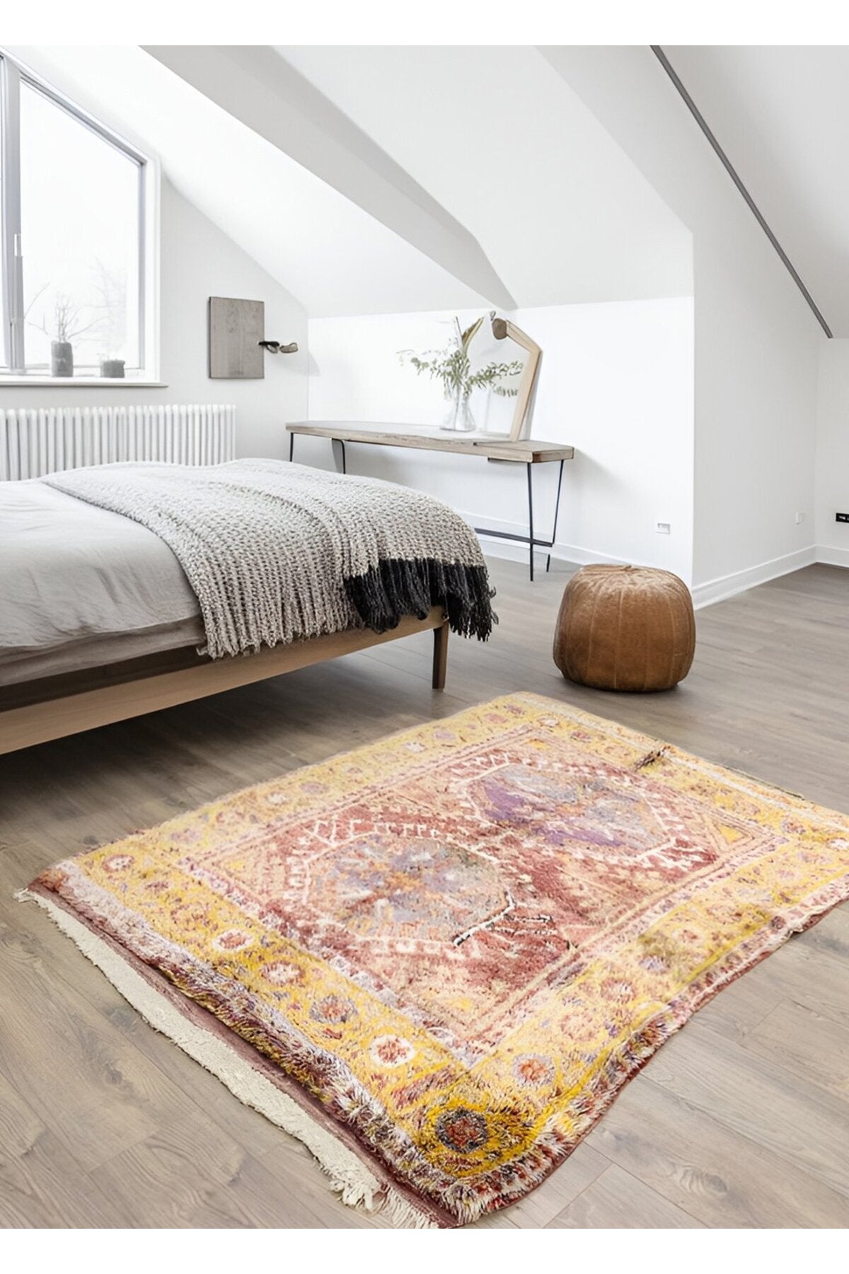 Soho Antiq Lempo Ethnic Pattern Multicolor Tulu Rug 136x166 cm - MALLTURK