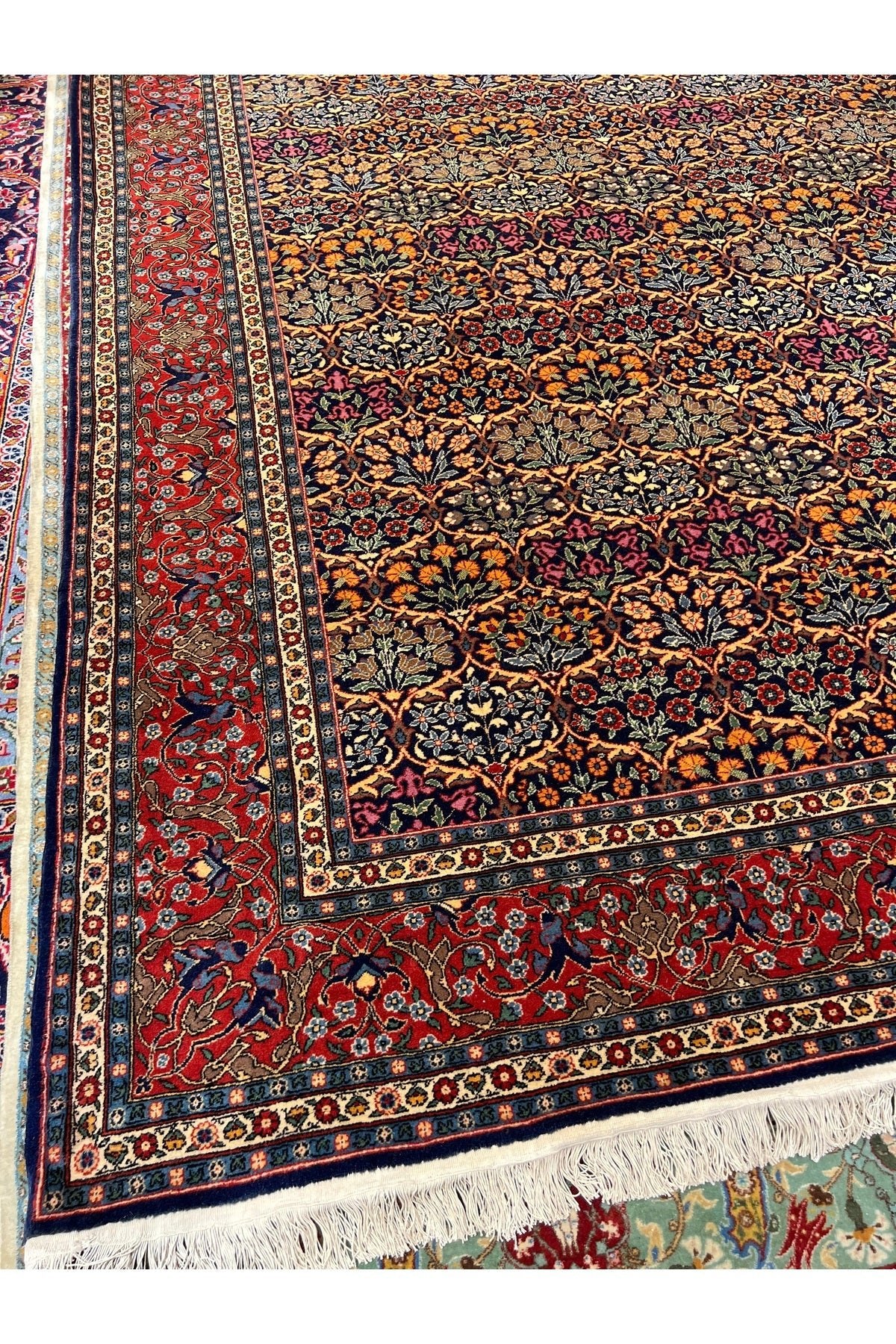 RD RAMAZAN DAG Hand Rug Art Hand-Woven Hereke Rug Karpuzlu Design Premium Quality Size 365x245 - MALLTURK