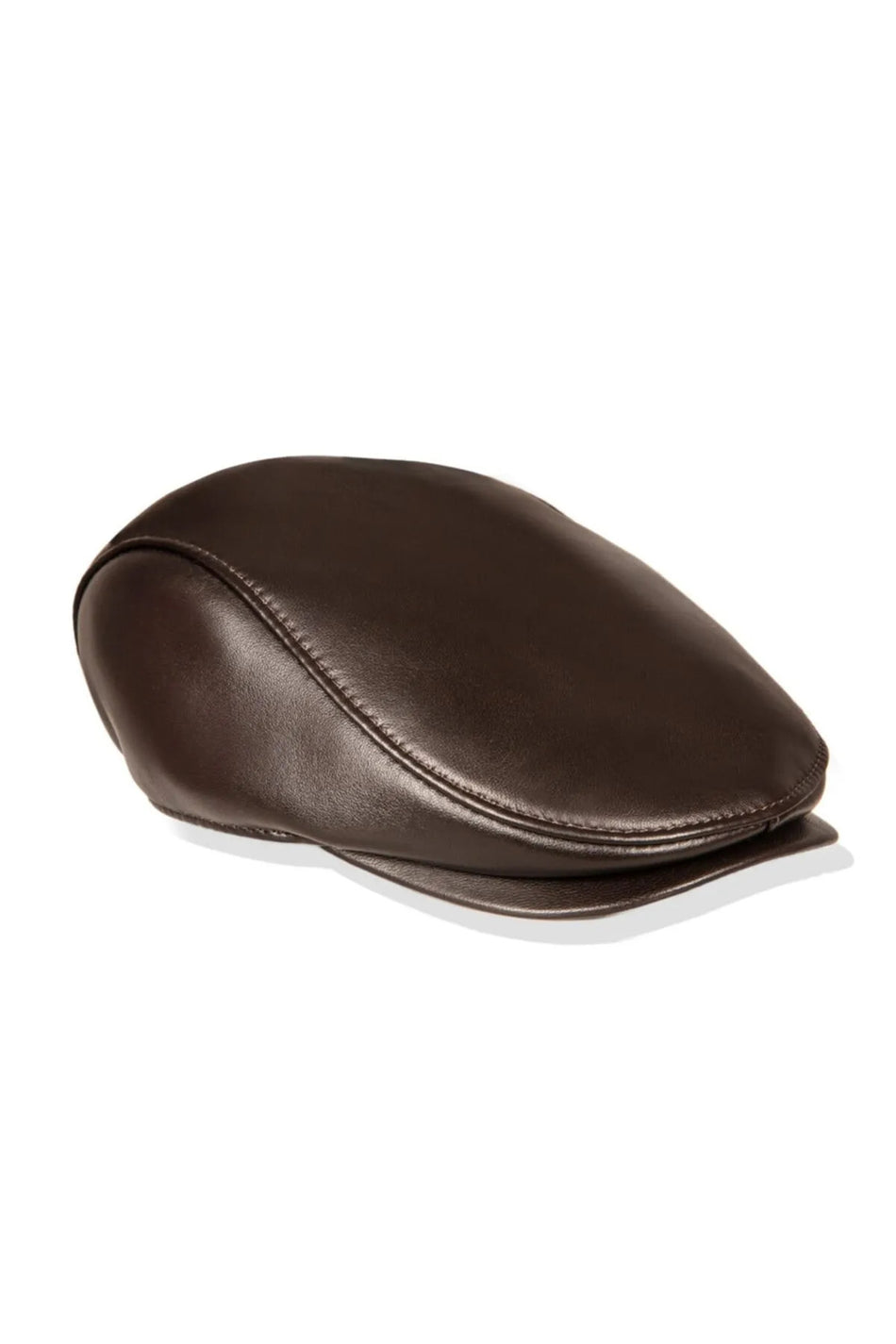 Fubileather Genuine Lambskin Brown Cap