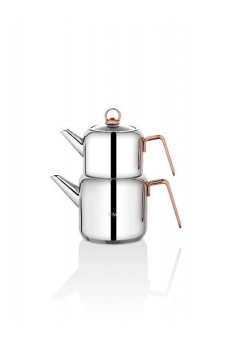 Tac Hera induction Base Teapot Set, Copper - MALLTURK