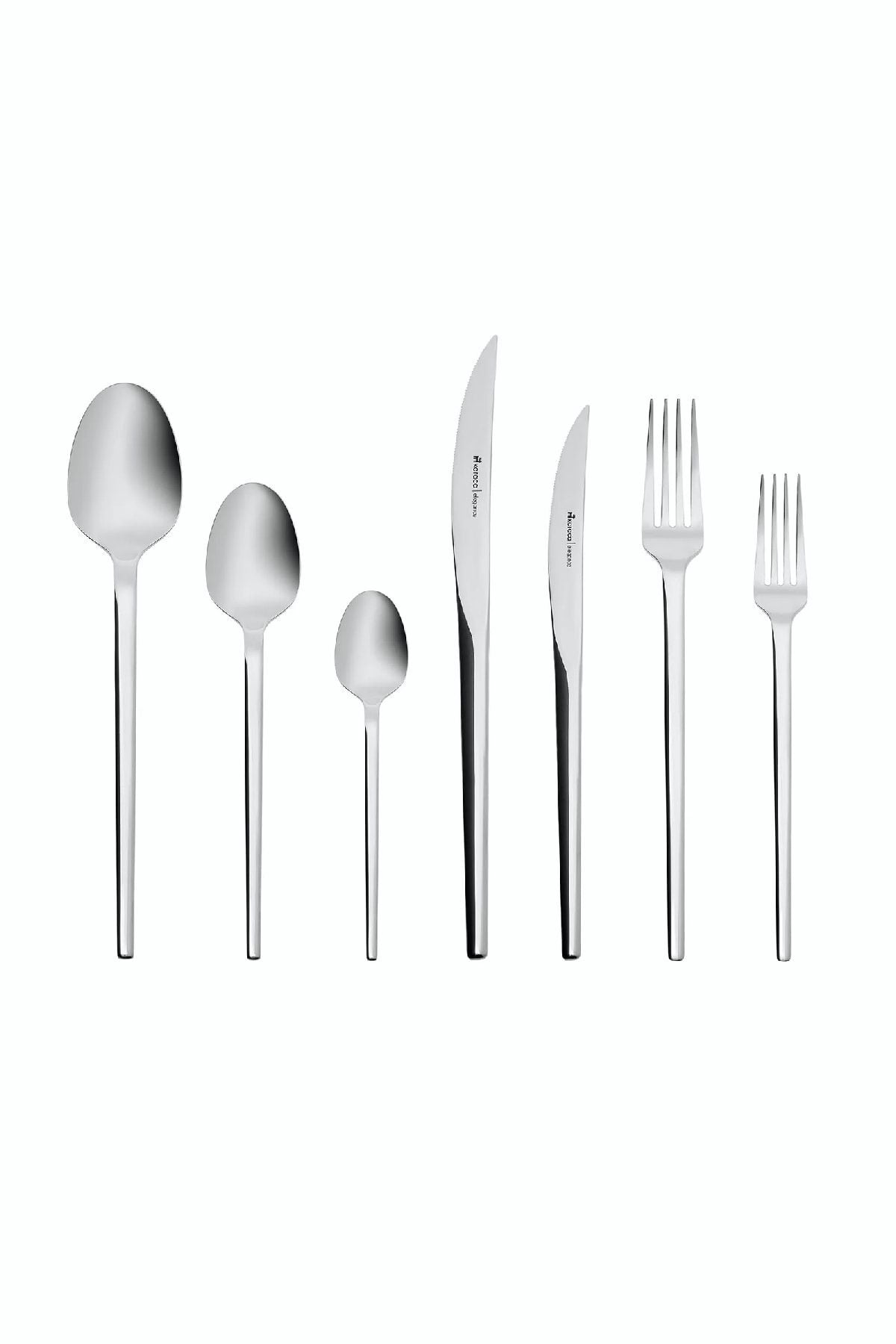 Karaca gaia elegance 84 Piece 12 Place Setting Flatware Set Boxed - MALLTURK