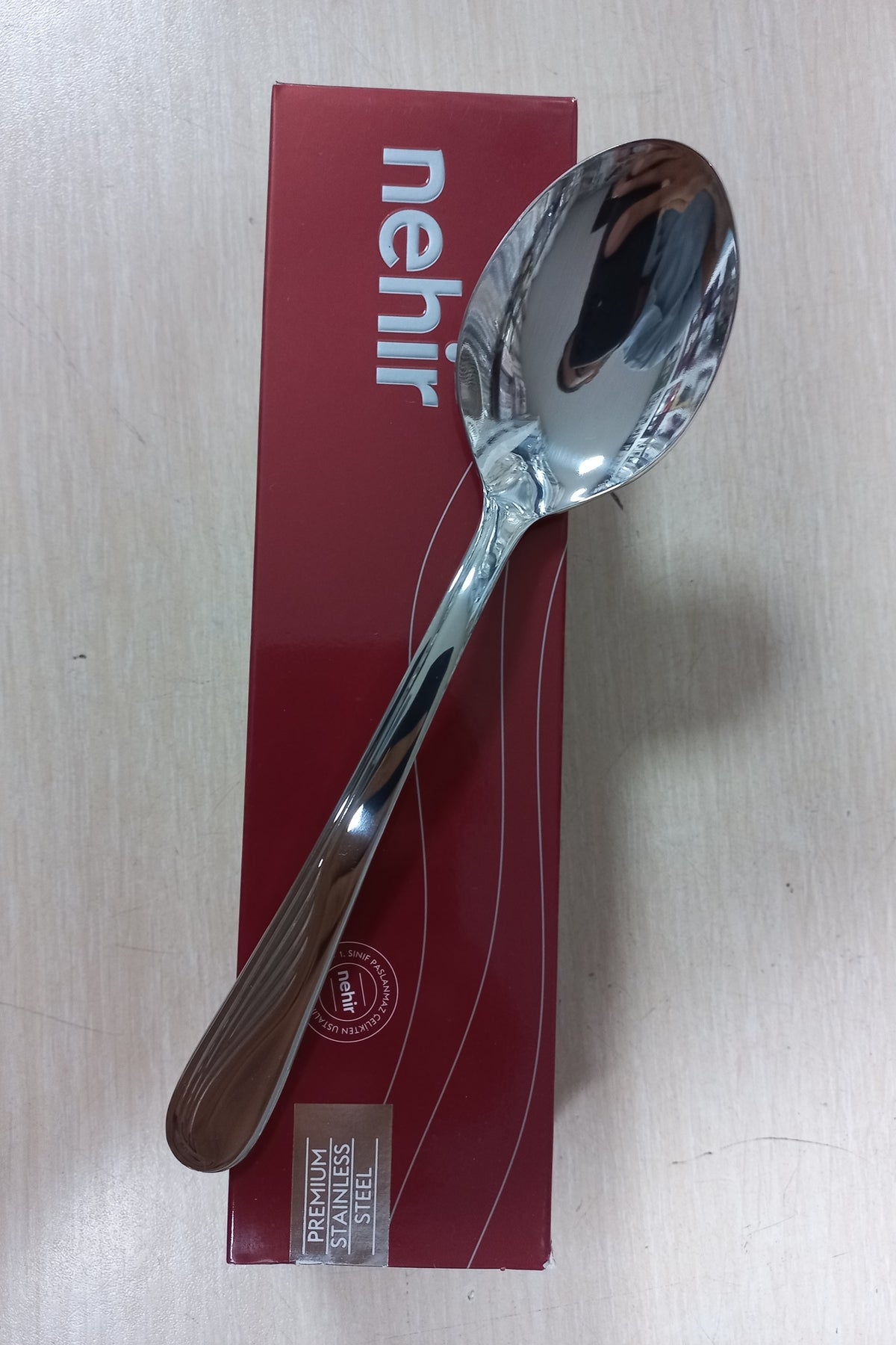 Nehir kuskanadi Plain 12 Piece yemek Spoon - MALLTURK